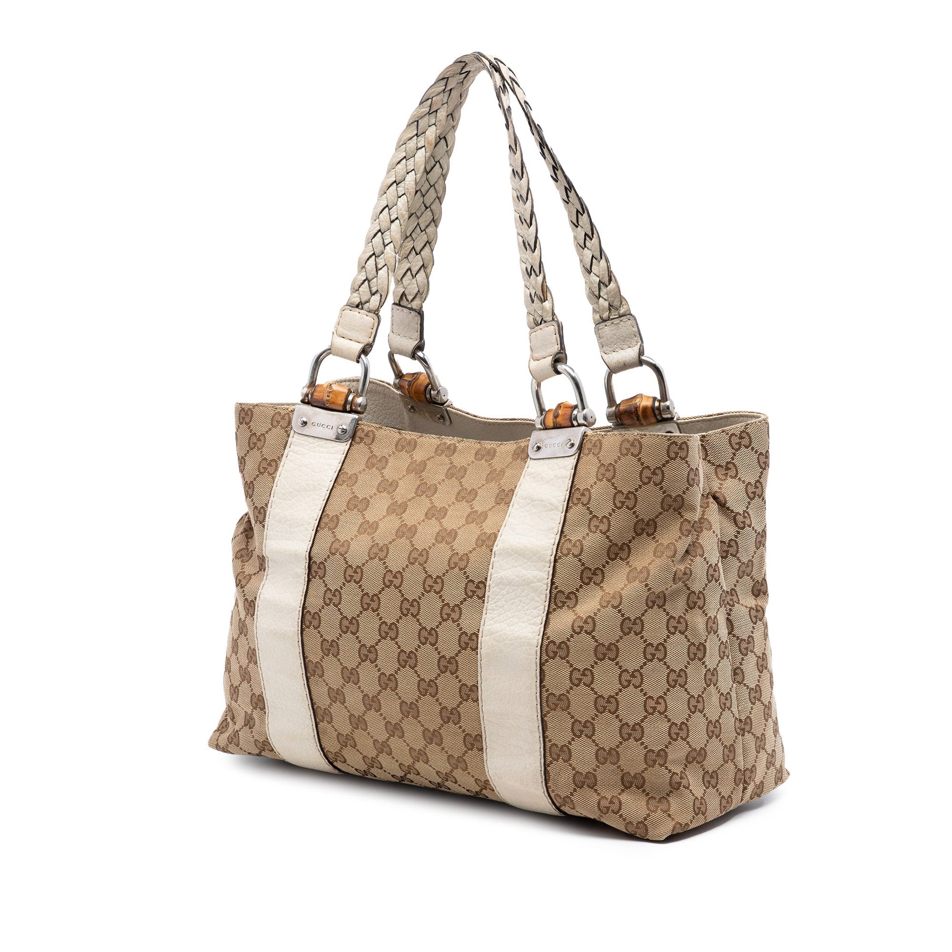 Medium GG Canvas Bamboo Libeccio Tote