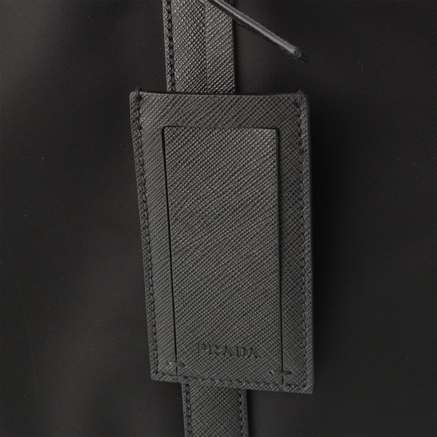 Prada Saffiano Trimmed Tessuto Business Bag
