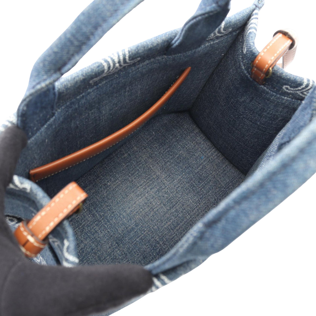Celine Small Denim Cabas Thais Satchel