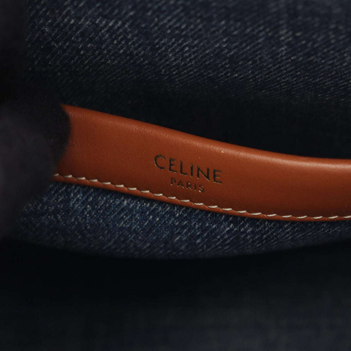 Celine Small Denim Cabas Thais Satchel