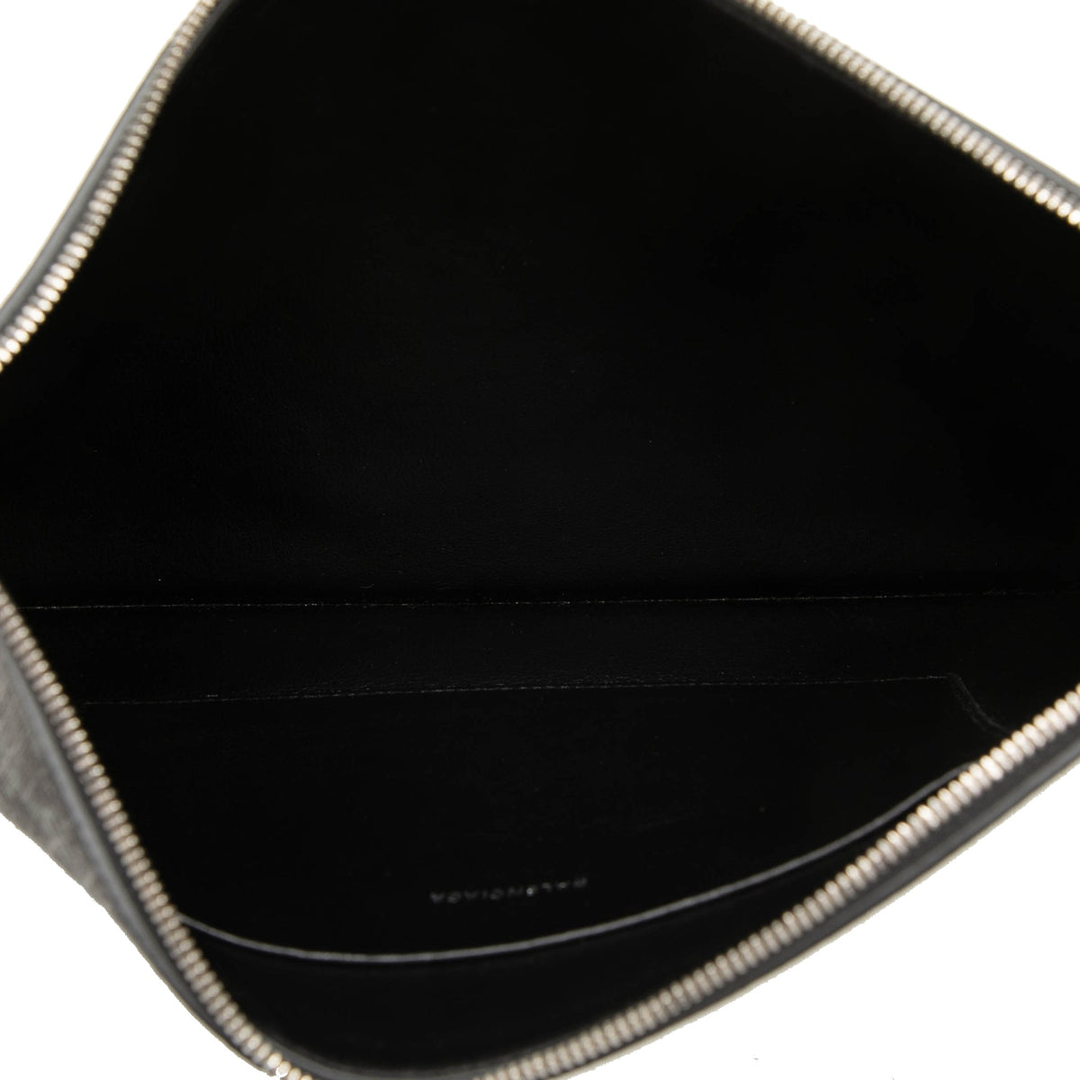Balenciaga BB Monogram Coated Canvas Wristlet Clutch