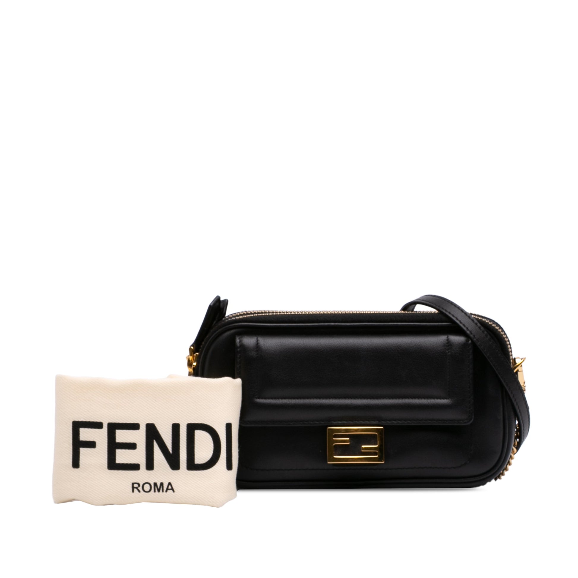 Fendi Leather Easy 2 Baguette Crossbody