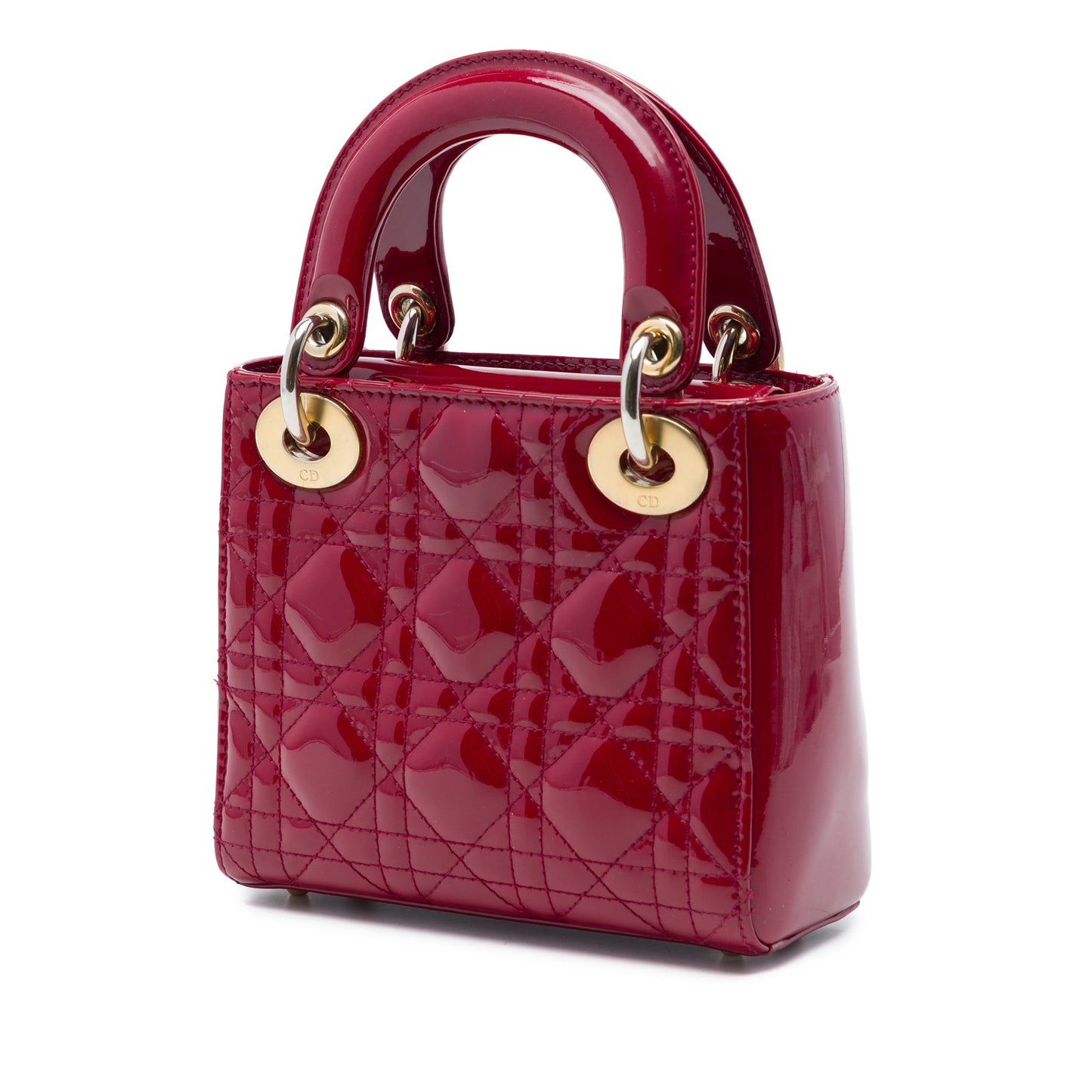 Dior Mini Patent Cannage Lady Dior