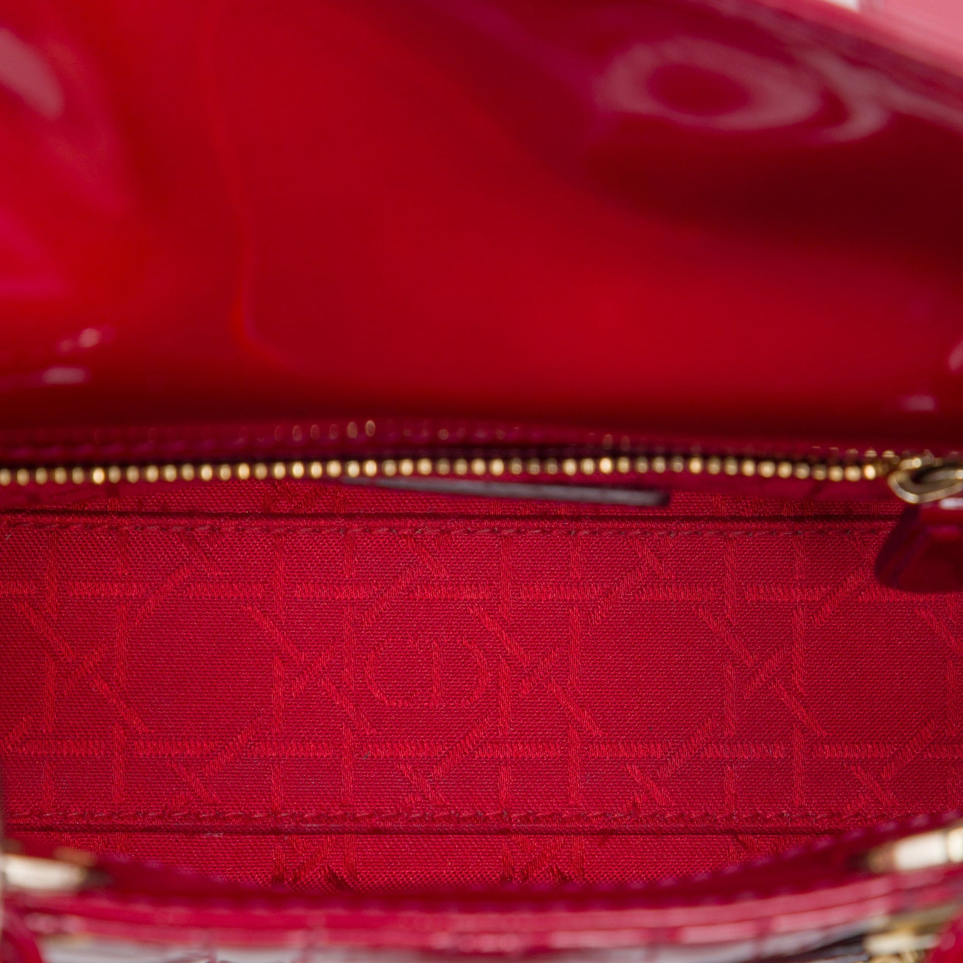 Dior Mini Patent Cannage Lady Dior