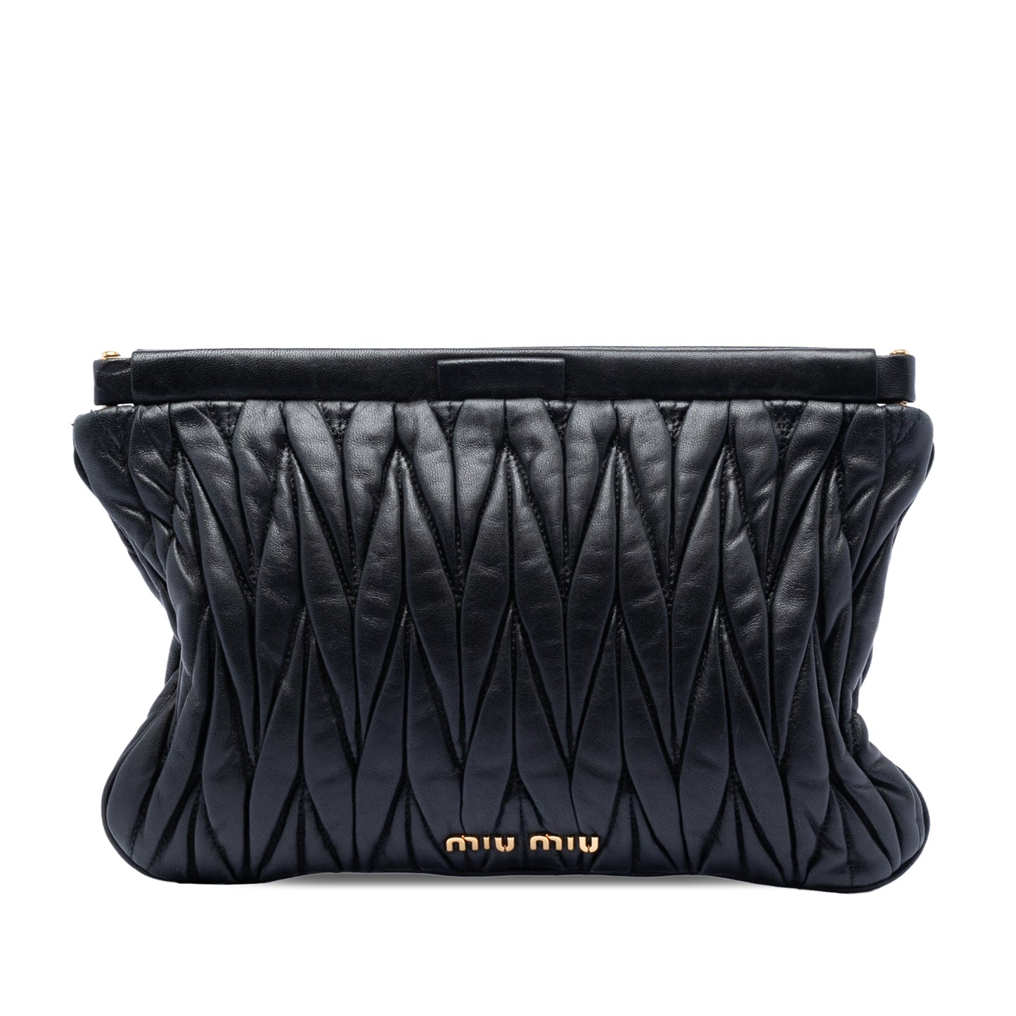 Matelasse Nappa Frame Clutch