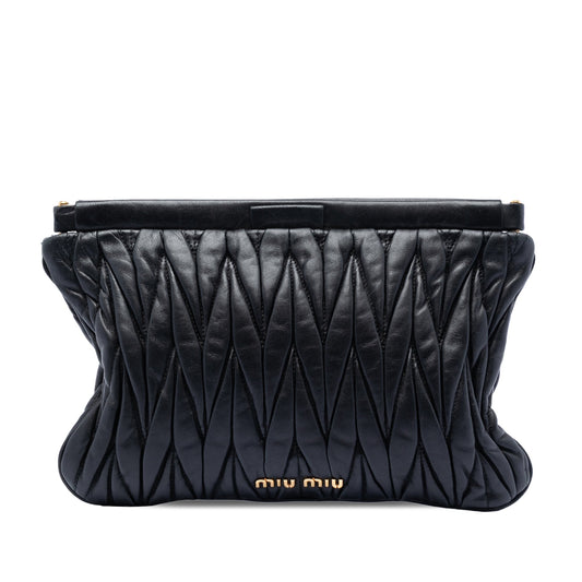 Matelasse Nappa Frame Clutch