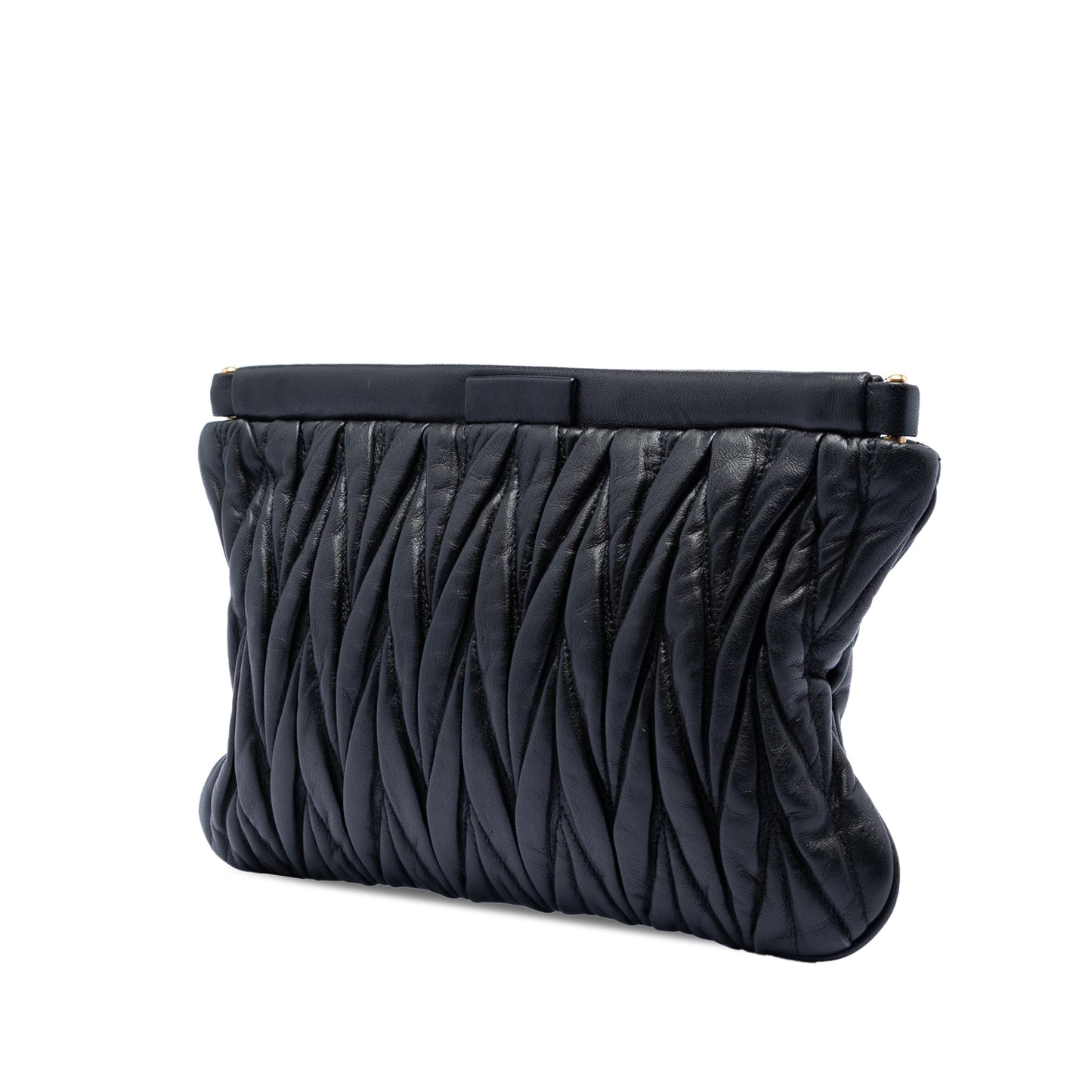 Matelasse Nappa Frame Clutch