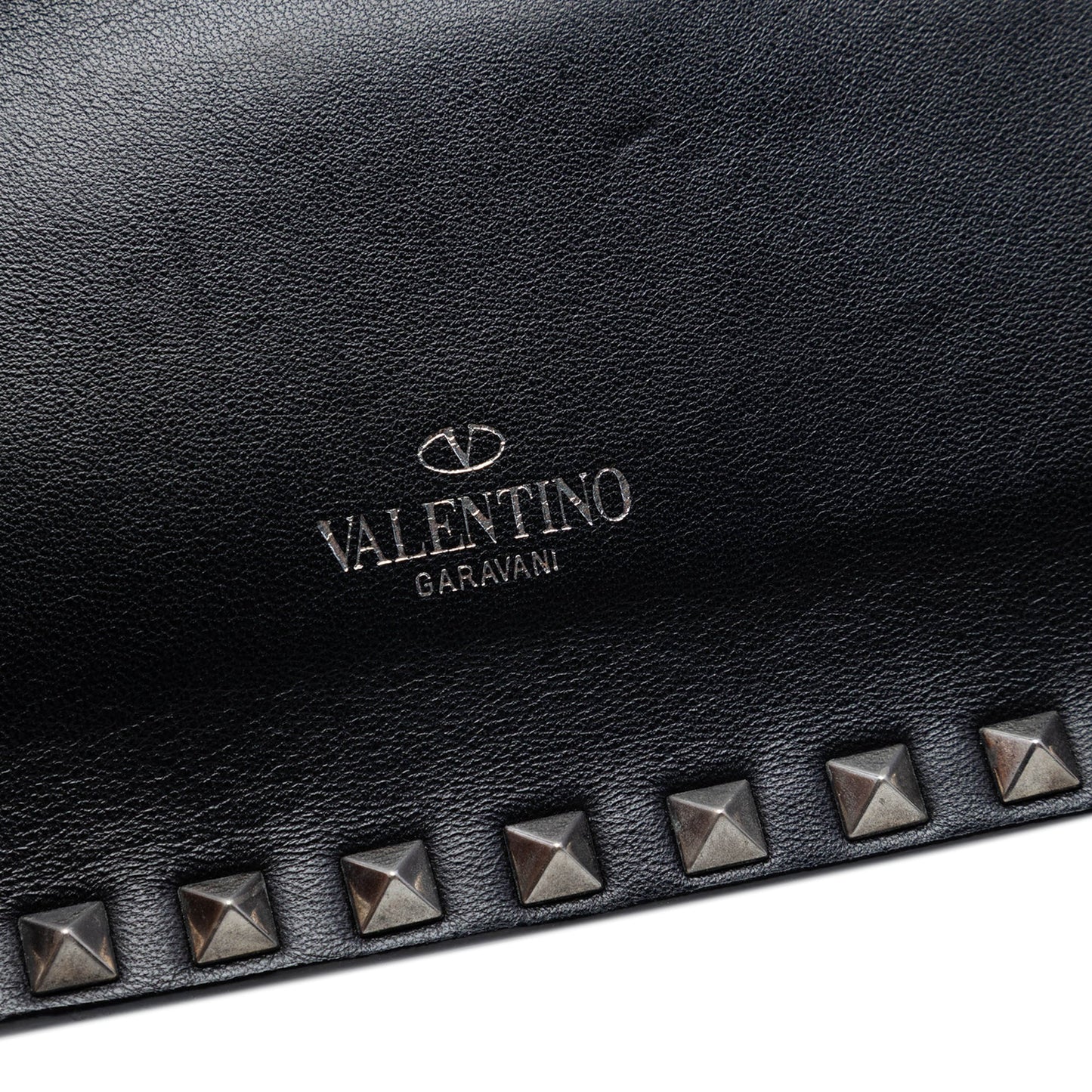 Valentino Nappa Rockstud Wristlet Clutch