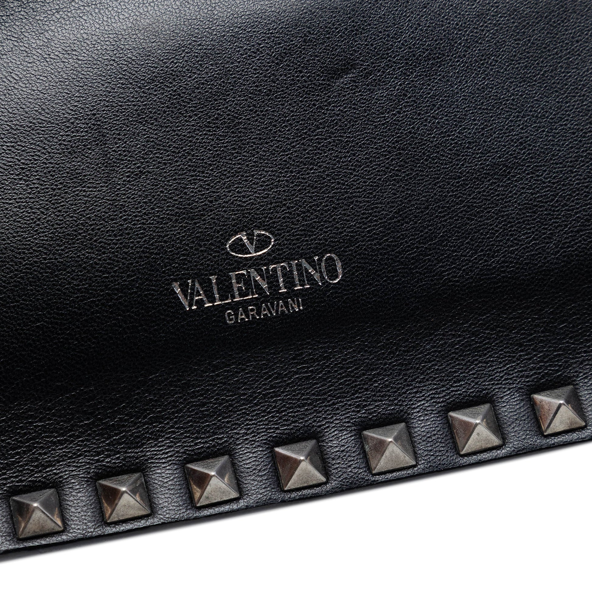 Valentino Nappa Rockstud Wristlet Clutch