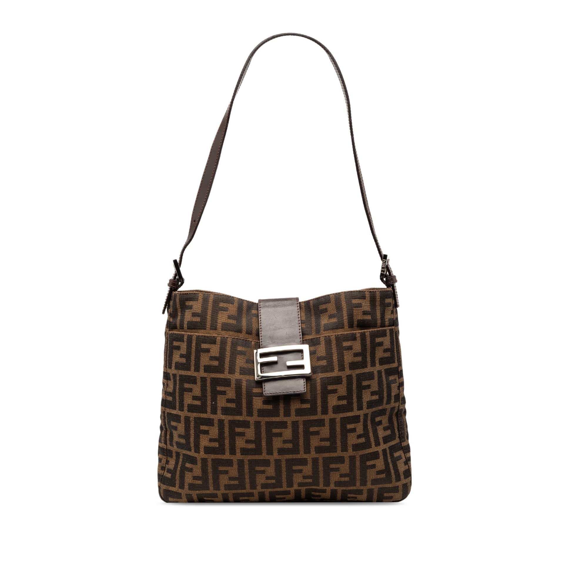 Fendi Zucca Canvas Shoulder Bag
