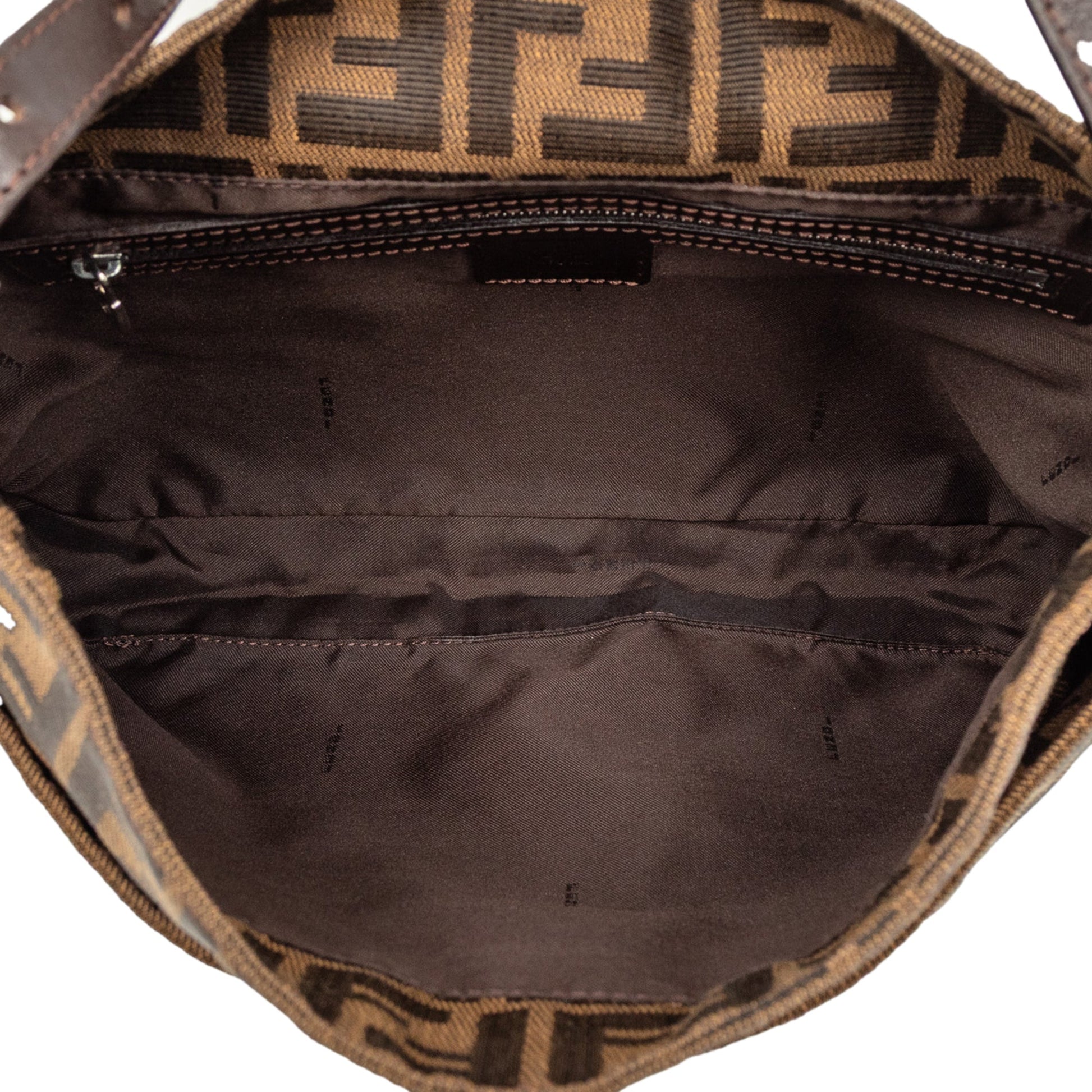 Fendi Zucca Canvas Shoulder Bag