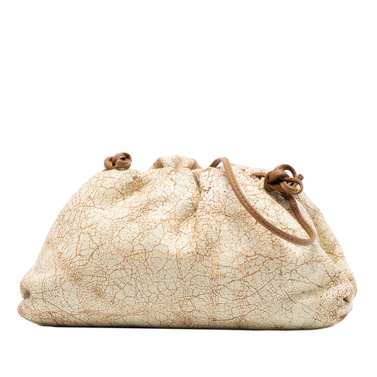 Bottega Veneta Crackled Calfskin The Mini Pouch Crossbody