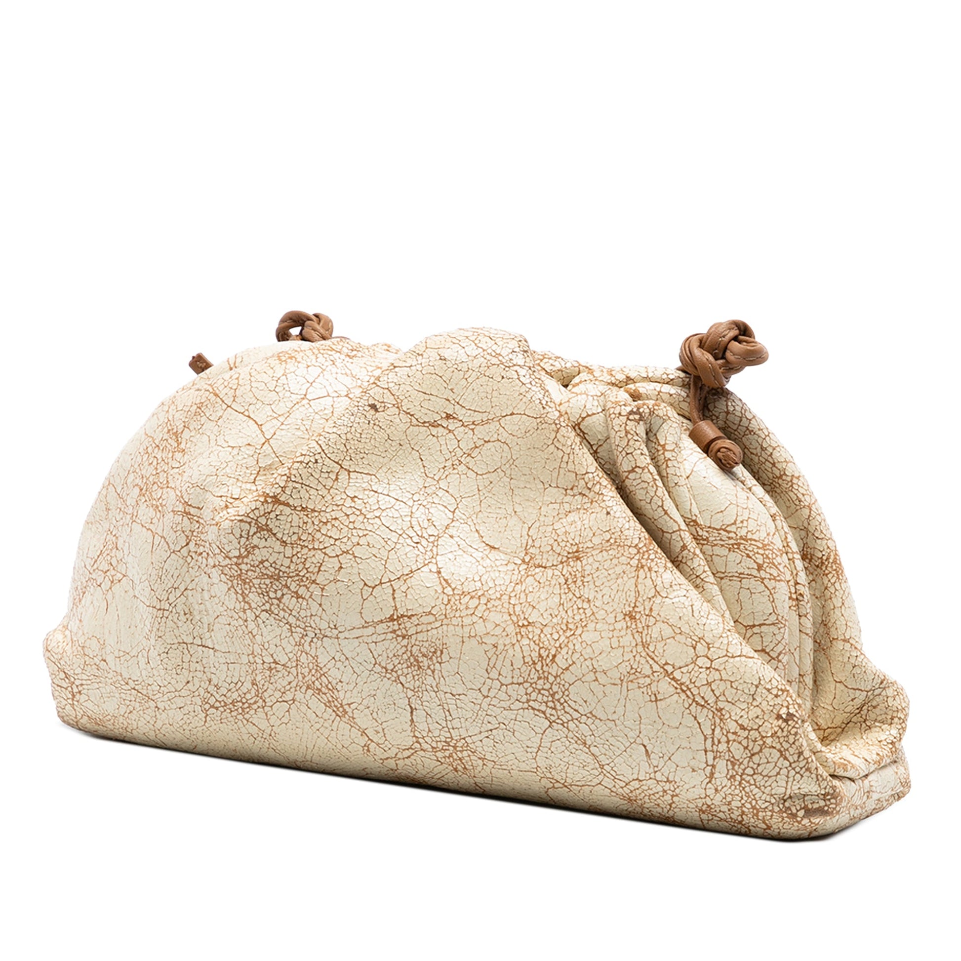 Bottega Veneta Crackled Calfskin The Mini Pouch Crossbody