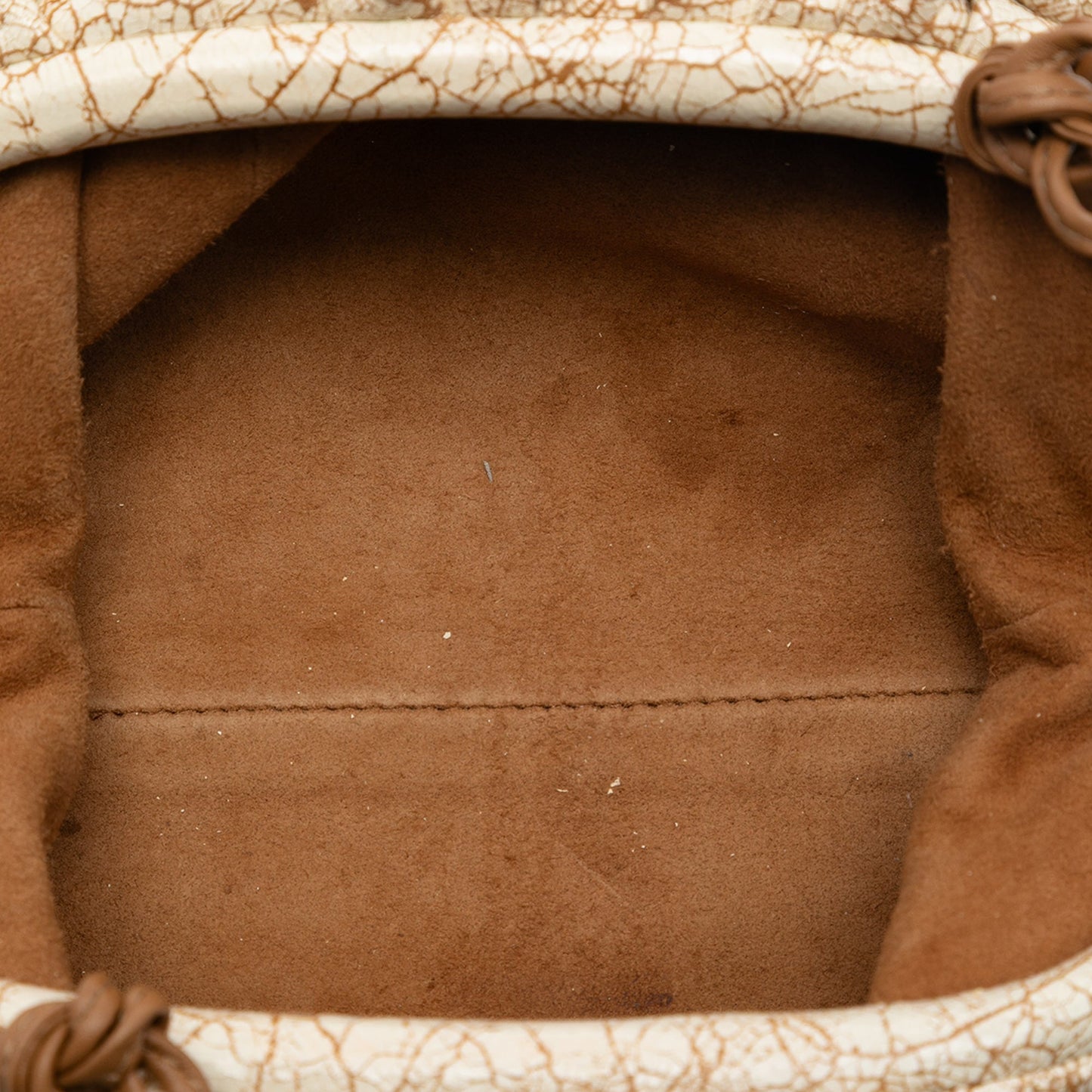 Bottega Veneta Crackled Calfskin The Mini Pouch Crossbody