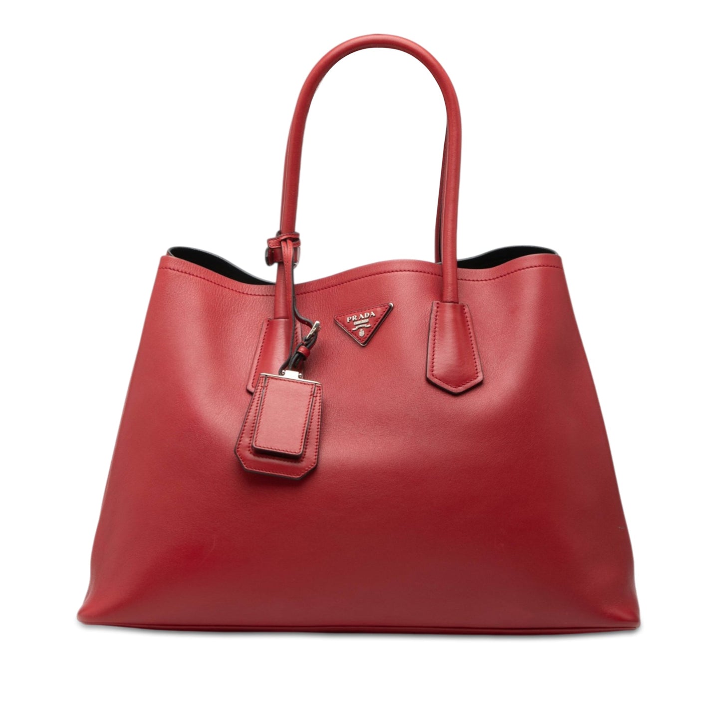 Prada Large Saffiano Cuir Double Satchel