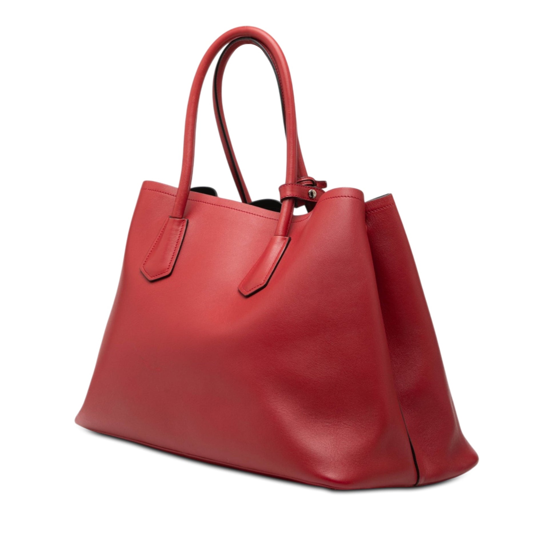 Prada Large Saffiano Cuir Double Satchel