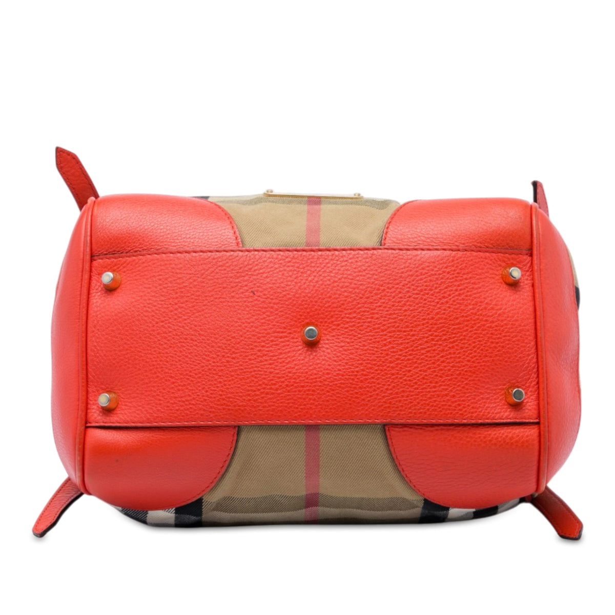 Burberry Small House Check Canvas Bridle Canterbury Tote