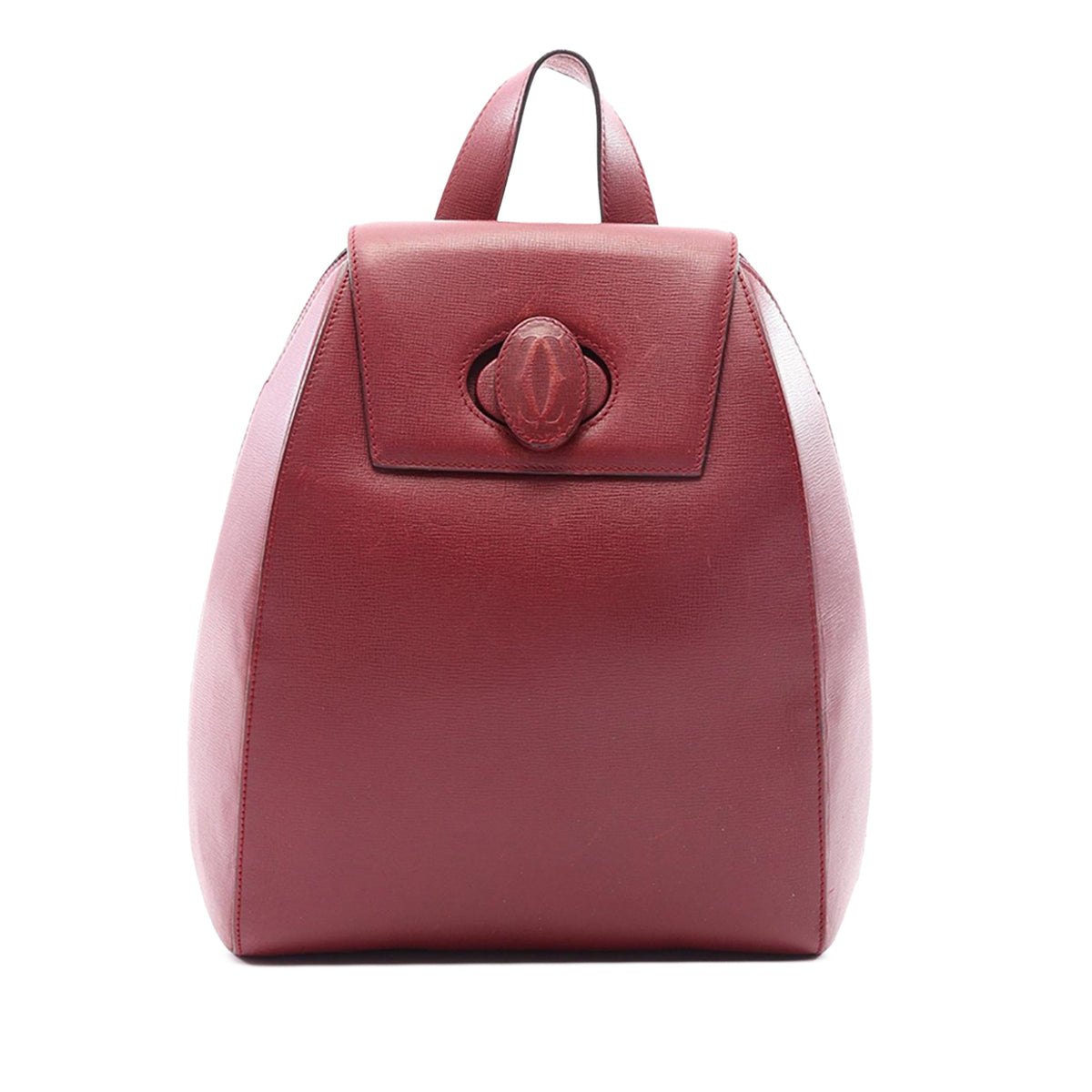 Cartier Leather Must De Cartier Backpack — Red