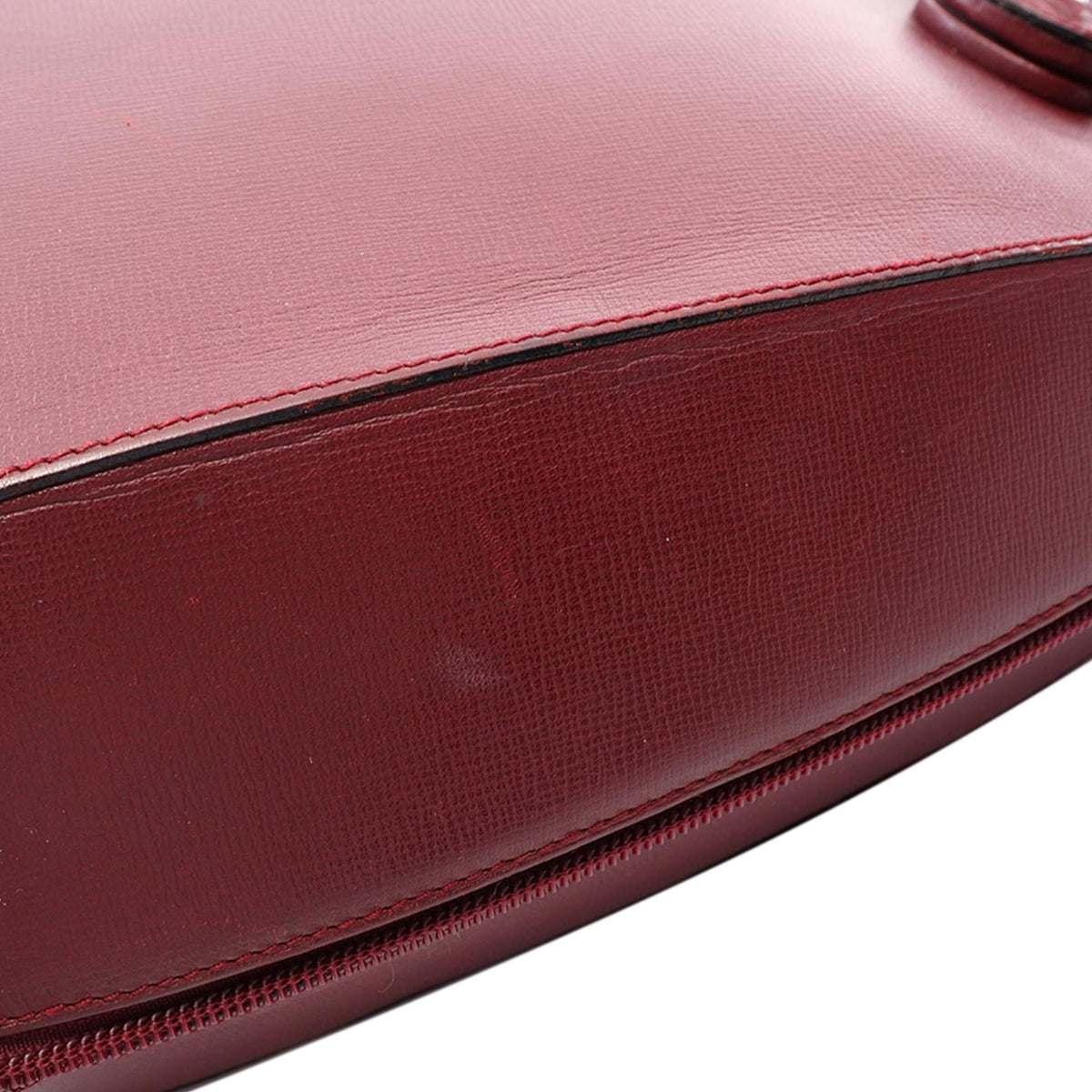Cartier Leather Must De Cartier Backpack — Red
