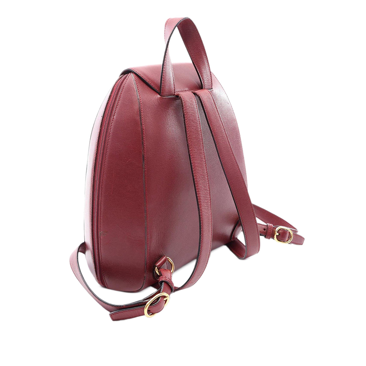 Cartier Leather Must De Cartier Backpack — Red
