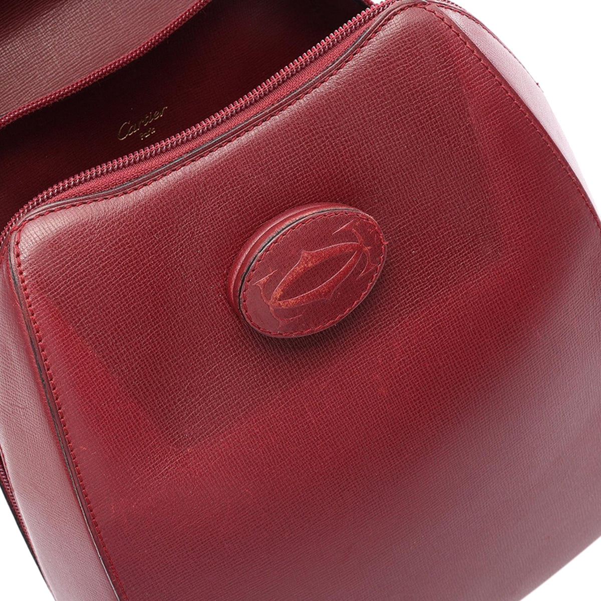 Cartier Leather Must De Cartier Backpack — Red