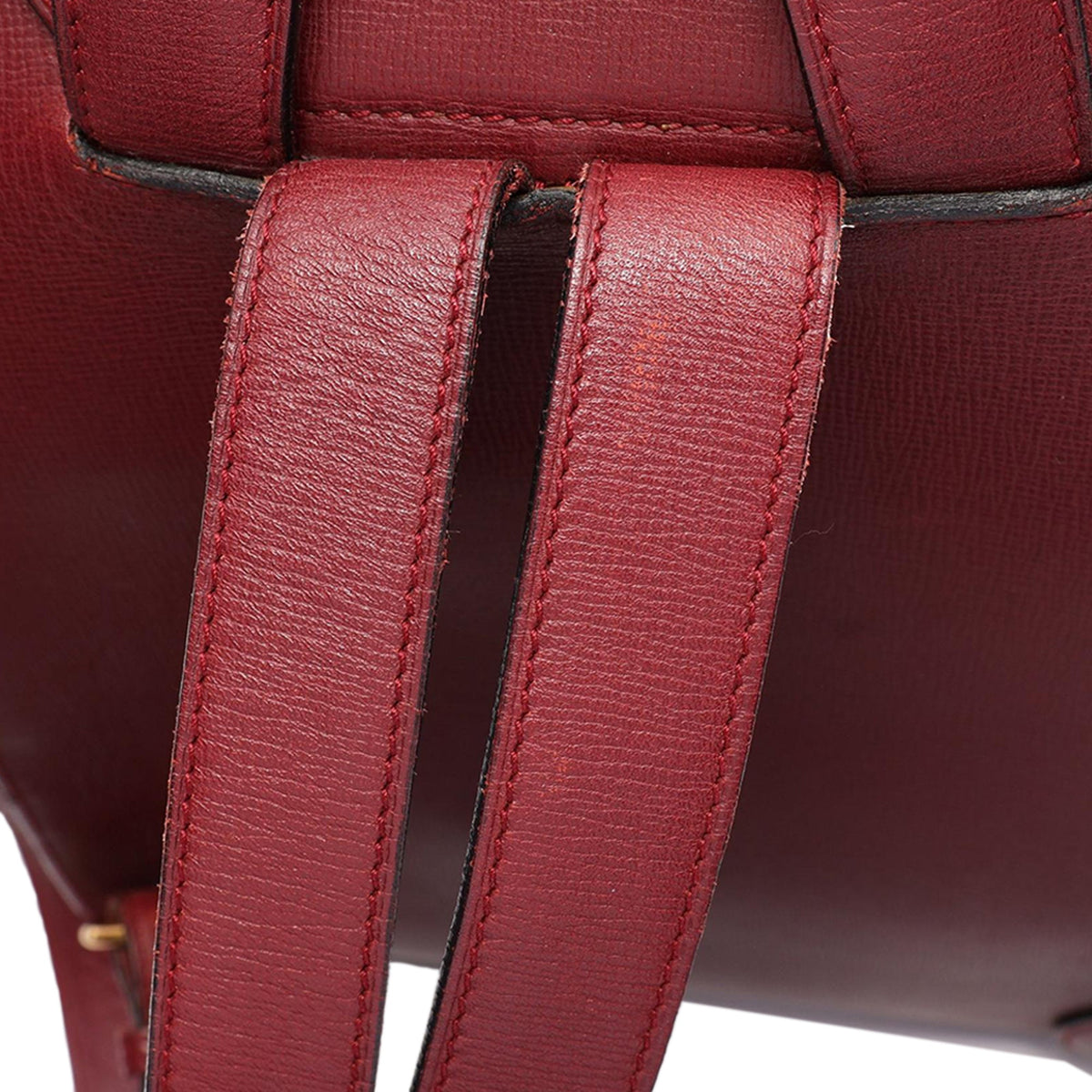 Cartier Leather Must De Cartier Backpack — Red
