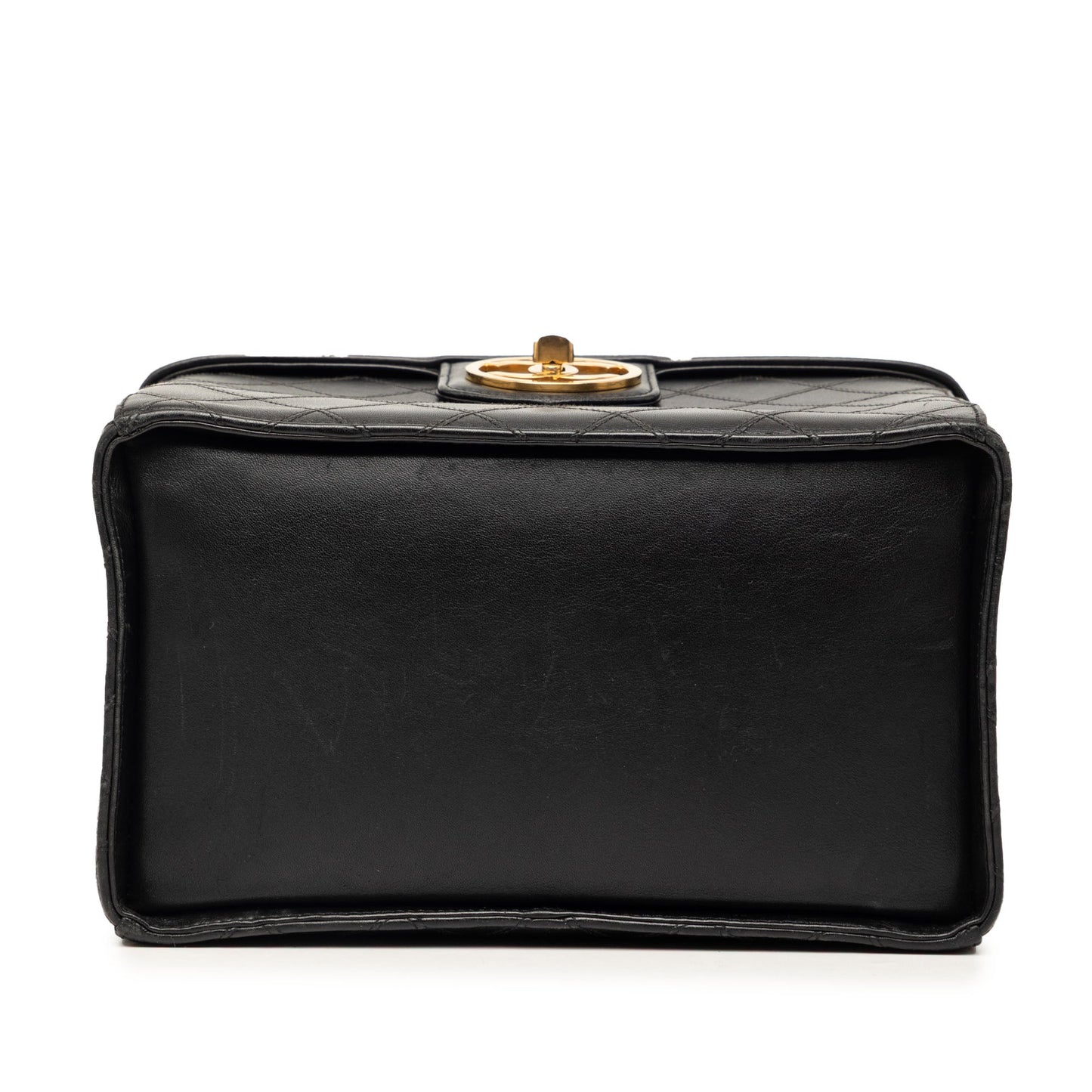 Chanel CC Stitched Calfskin Turnlock Vanity Case