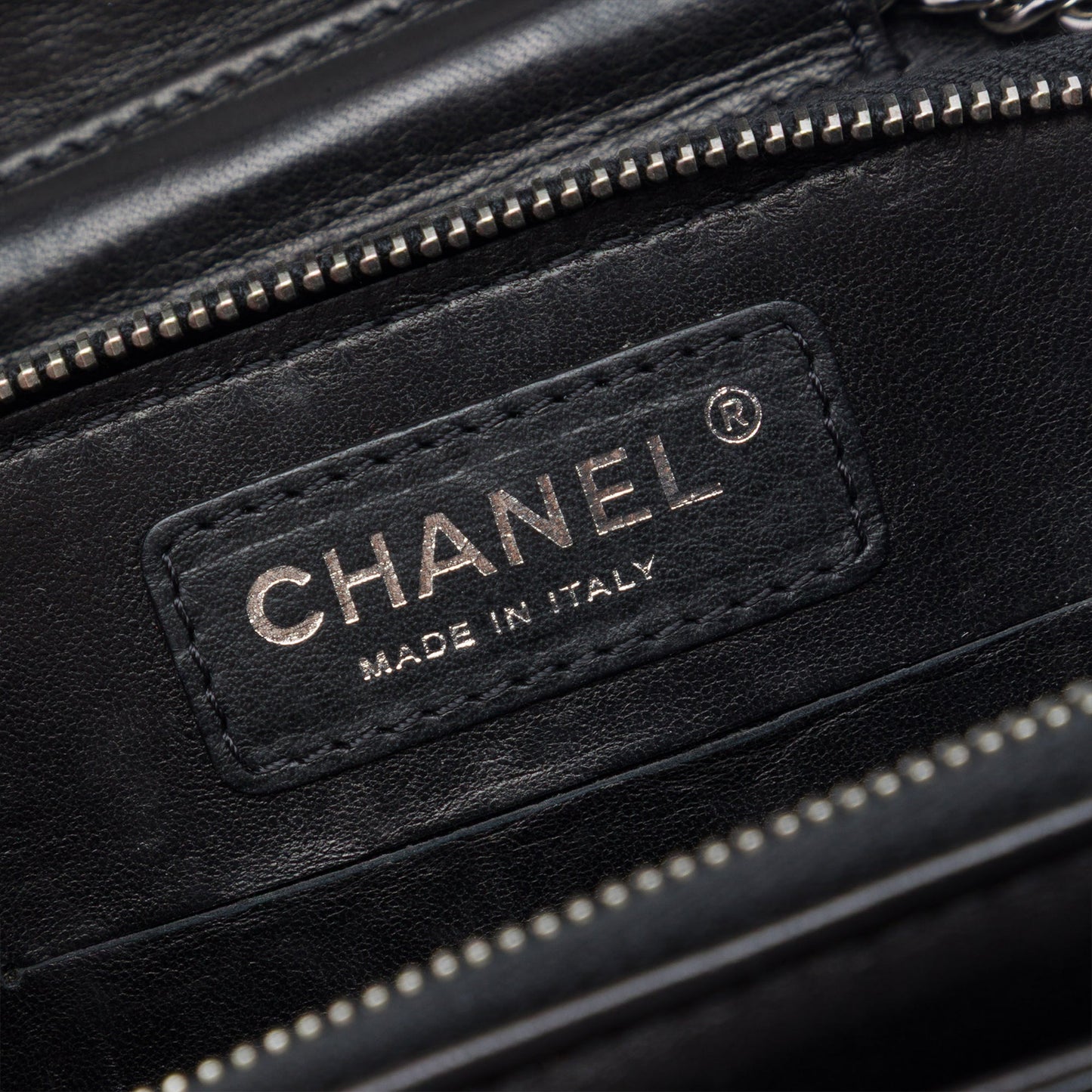 Chanel CC Quilted Lambskin Clams Wallet on Chain