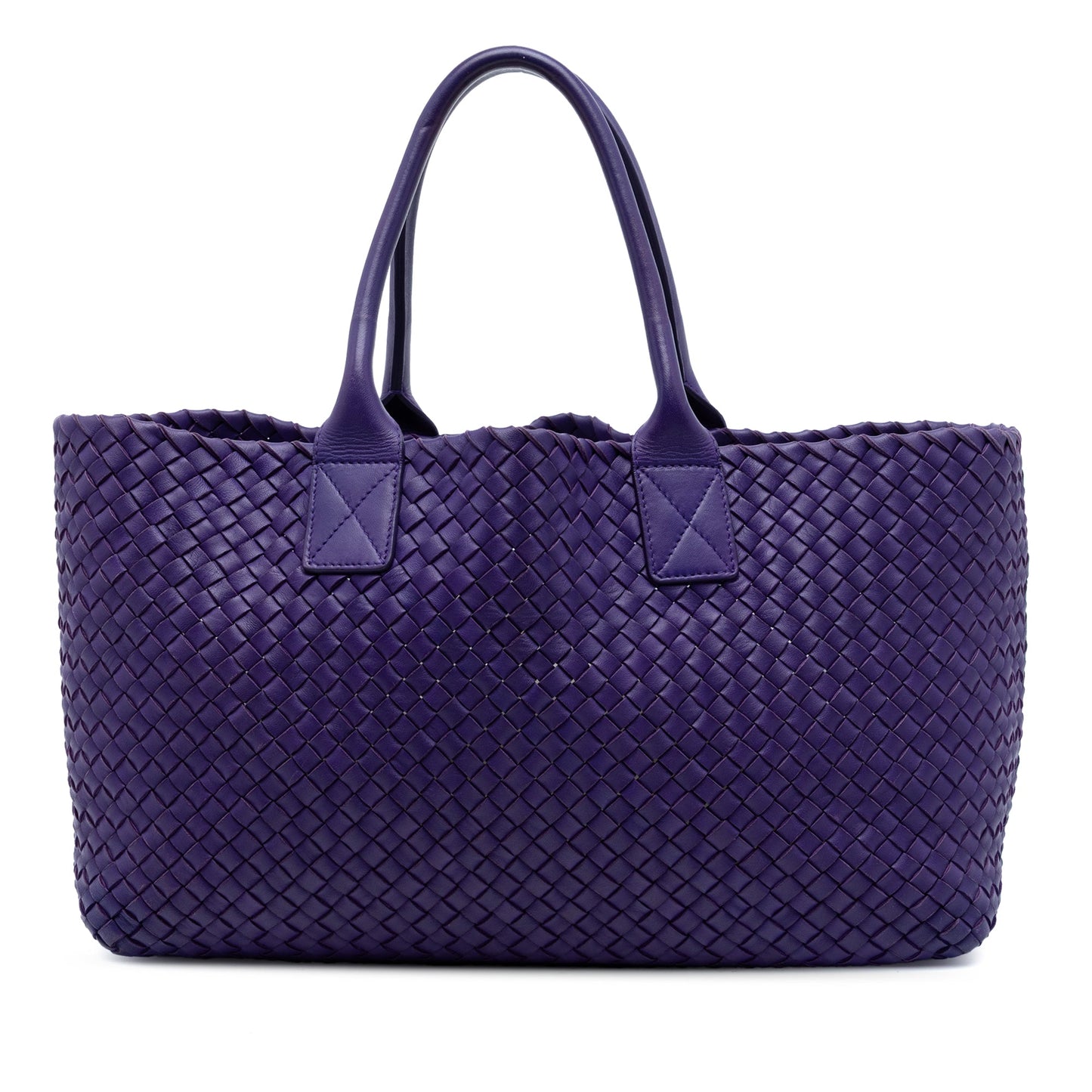 Bottega Veneta Medium Lambskin Intreccio Cabat Tote