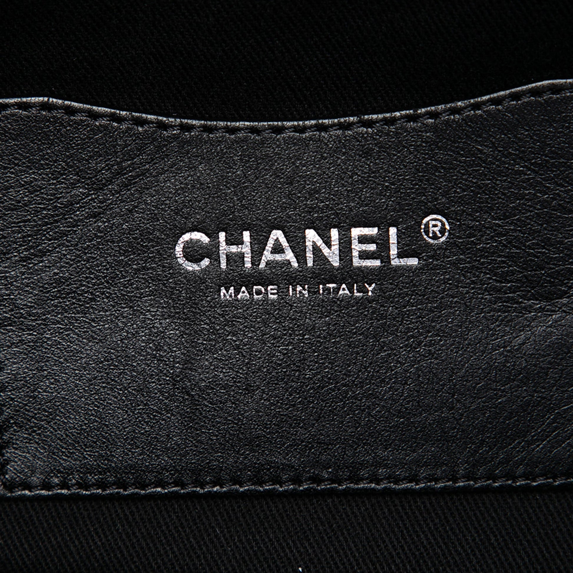 Chanel CC Quilted Lambskin Wild Stitch Chain Tote
