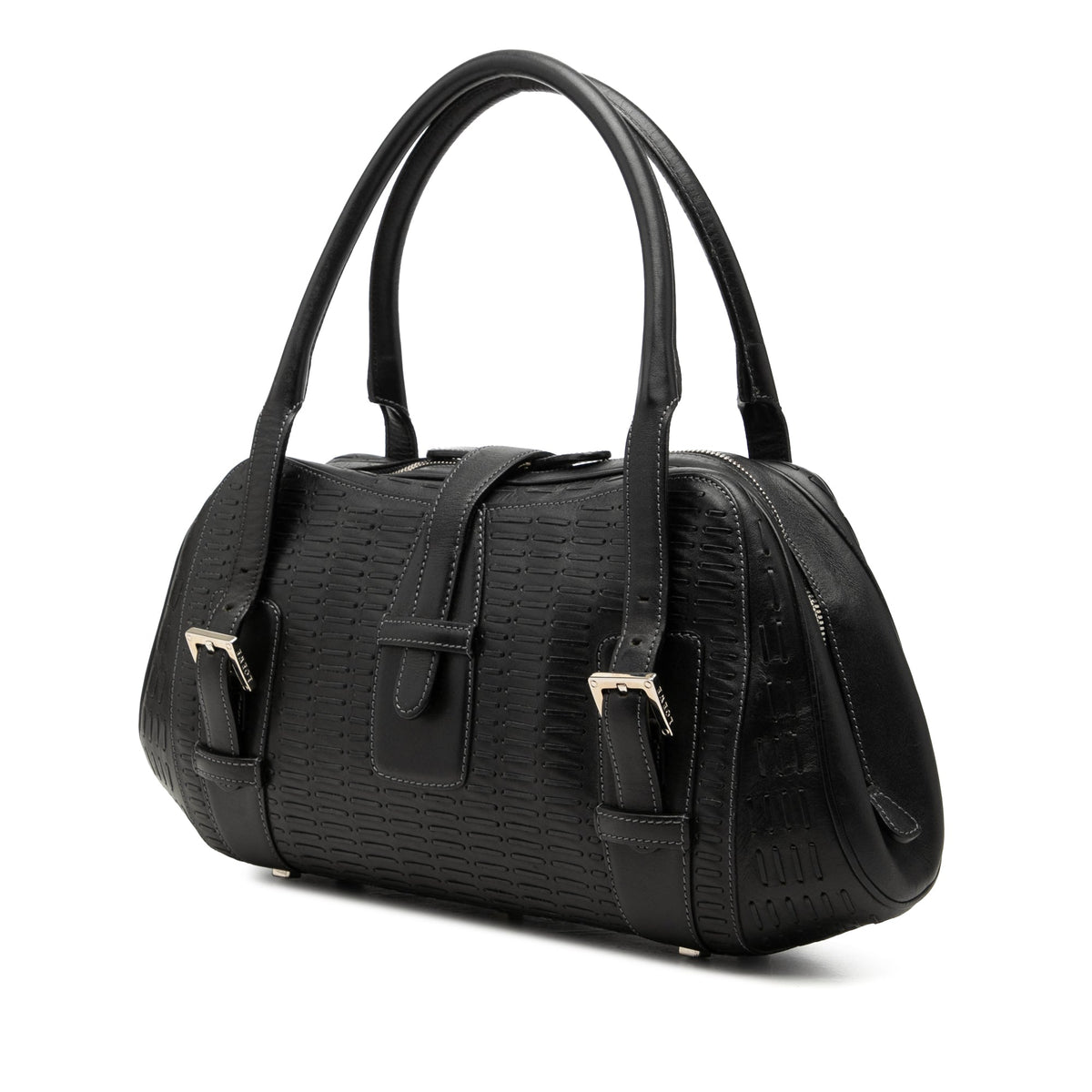 LOEWE Embossed Leather Senda Handbag