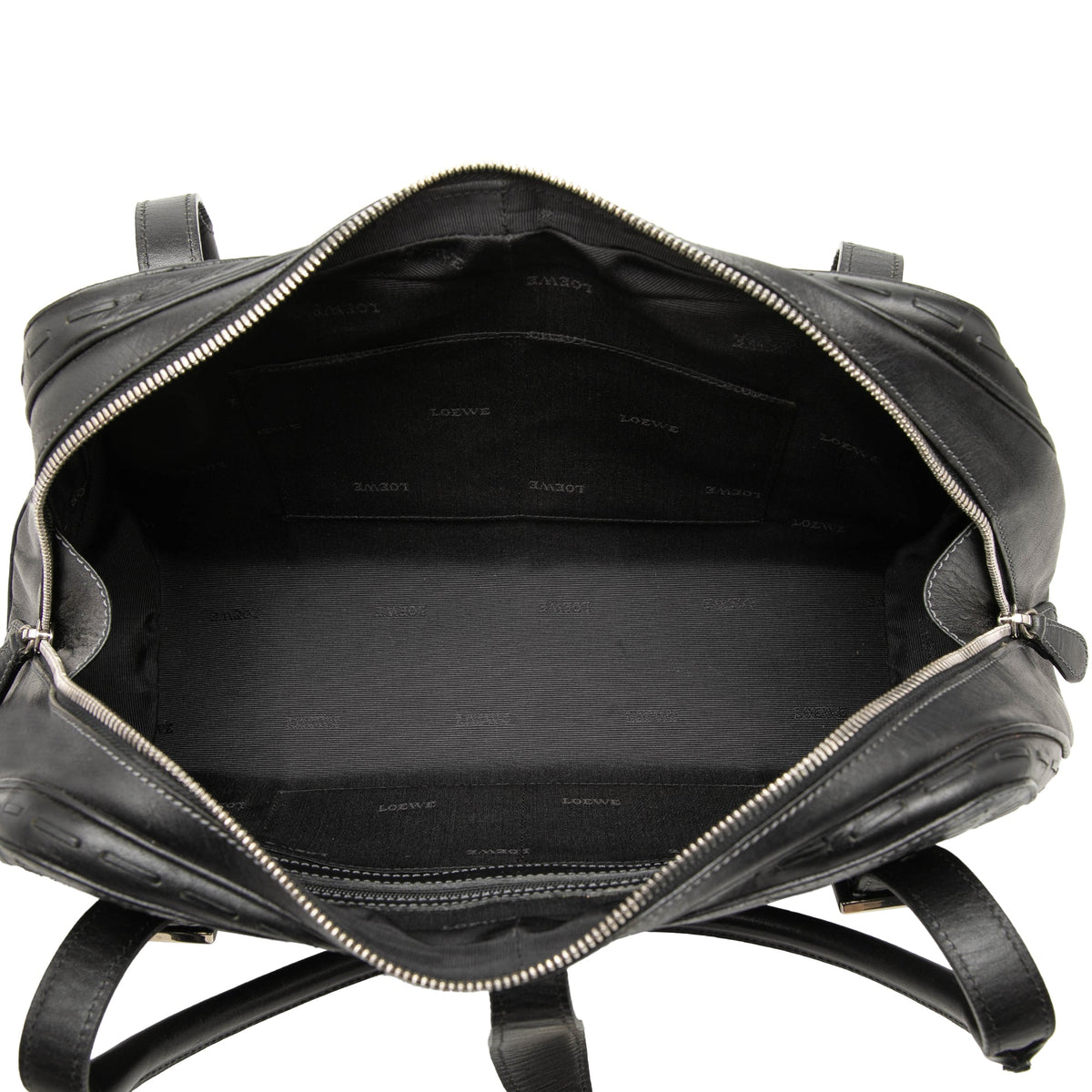 LOEWE Embossed Leather Senda Handbag