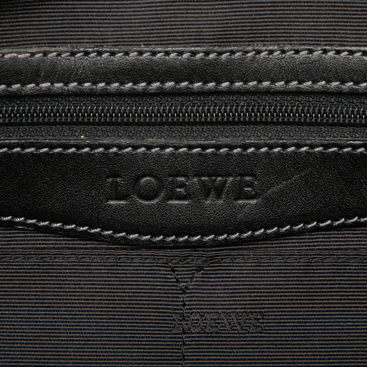 LOEWE Embossed Leather Senda Handbag