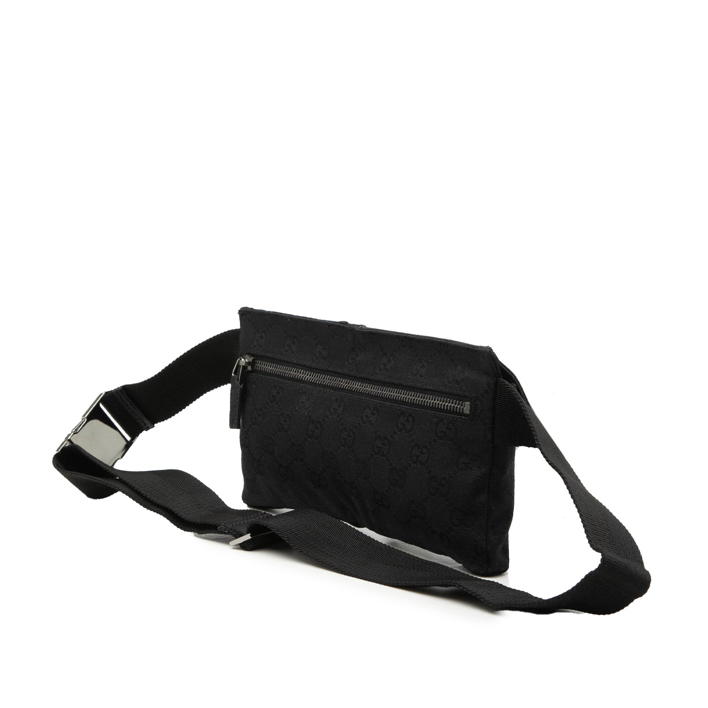 Gucci GG Canvas Double Pocket Belt Bag