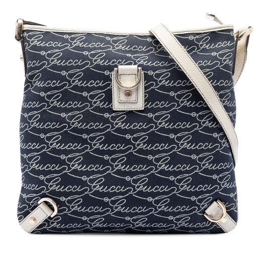 Gucci 85th Anniversary Denim Abbey D Ring Crossbody
