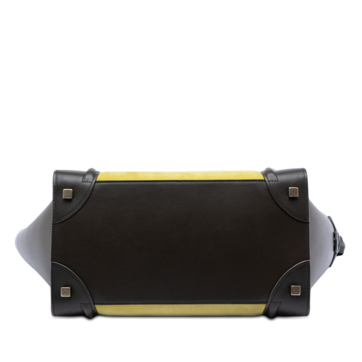 Mini Tricolor Nubuck and Smooth Calfskin Luggage Tote