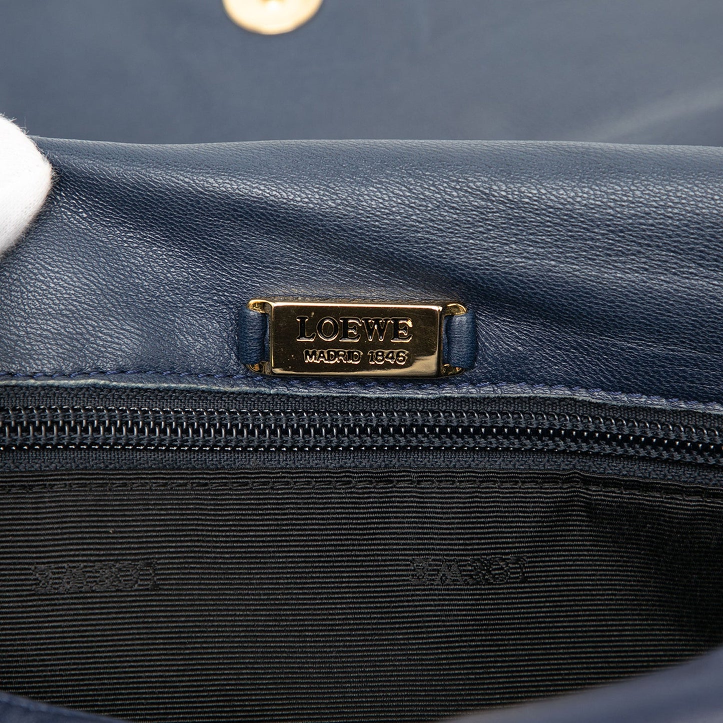 LOEWE Anagram Leather Flap Crossbody