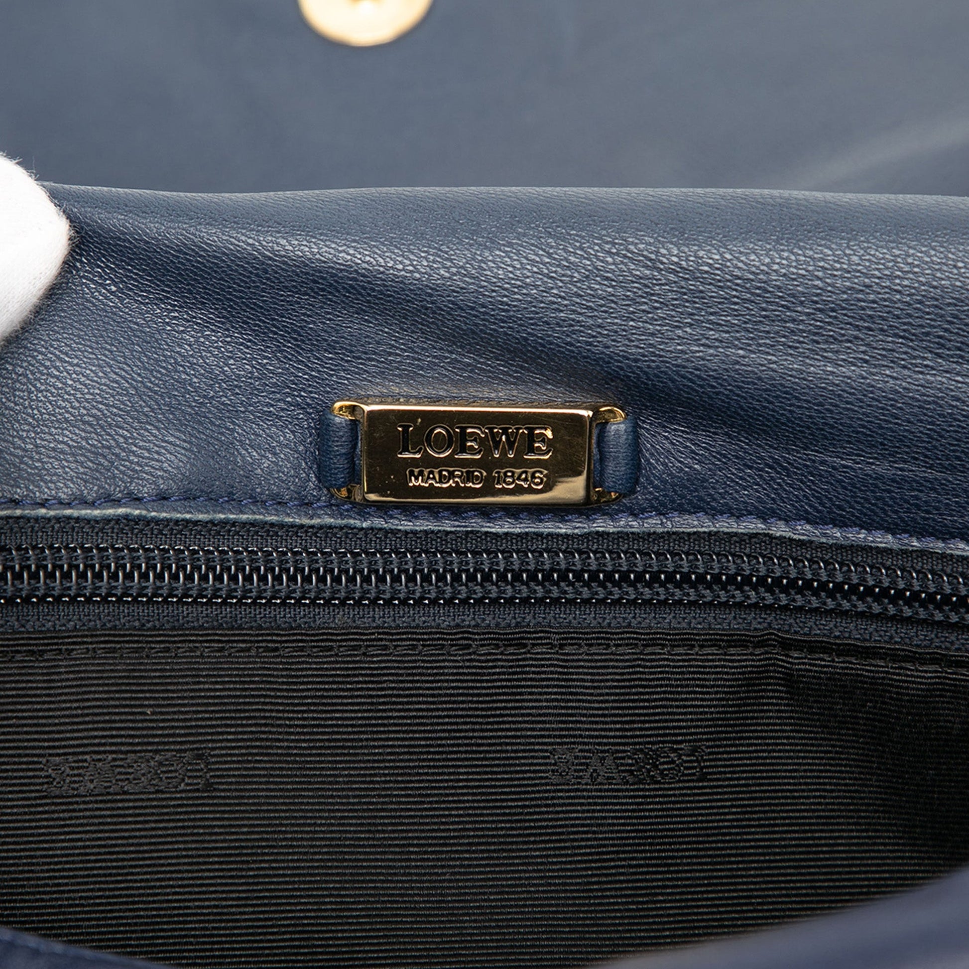 LOEWE Anagram Leather Flap Crossbody