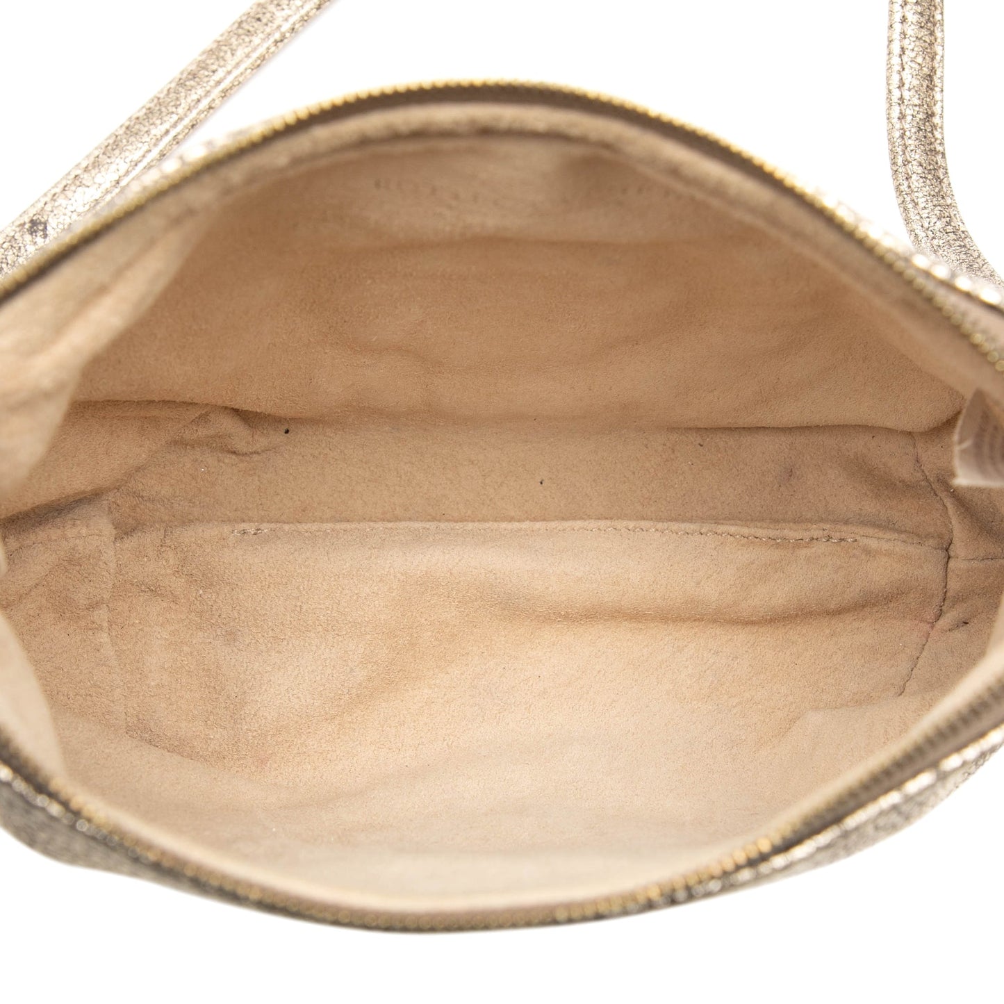 Bottega Veneta Metallic Intrecciato Trimmed Cervo Deerskin Illusion Shoulder Bag