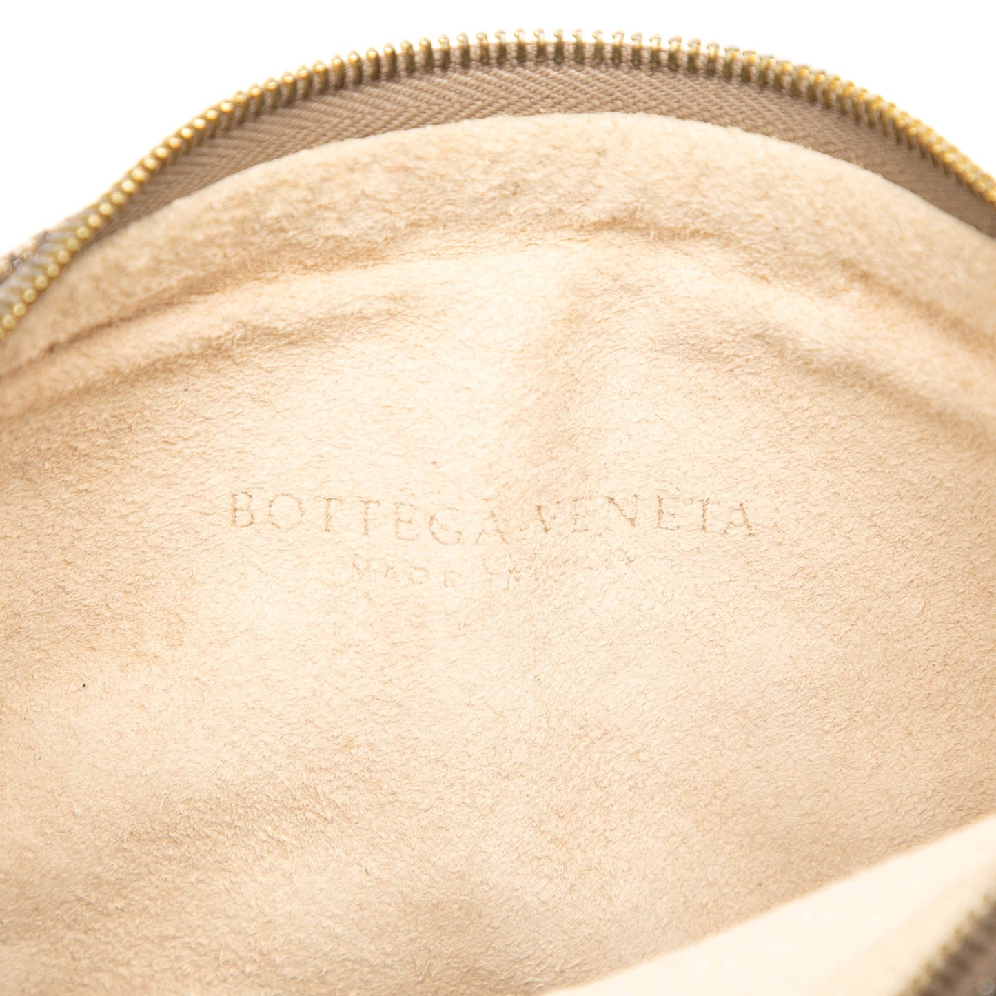 Bottega Veneta Metallic Intrecciato Trimmed Cervo Deerskin Illusion Shoulder Bag