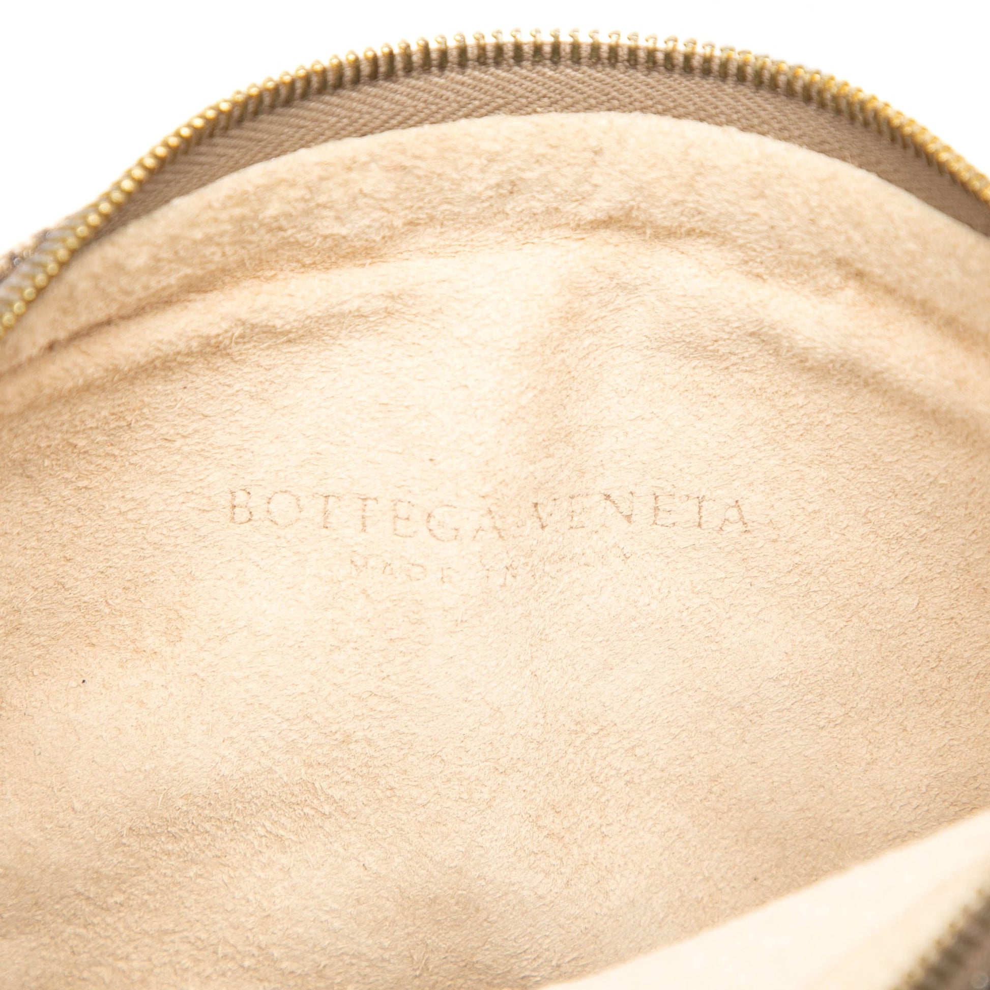 Bottega Veneta Metallic Intrecciato Trimmed Cervo Deerskin Illusion Shoulder Bag