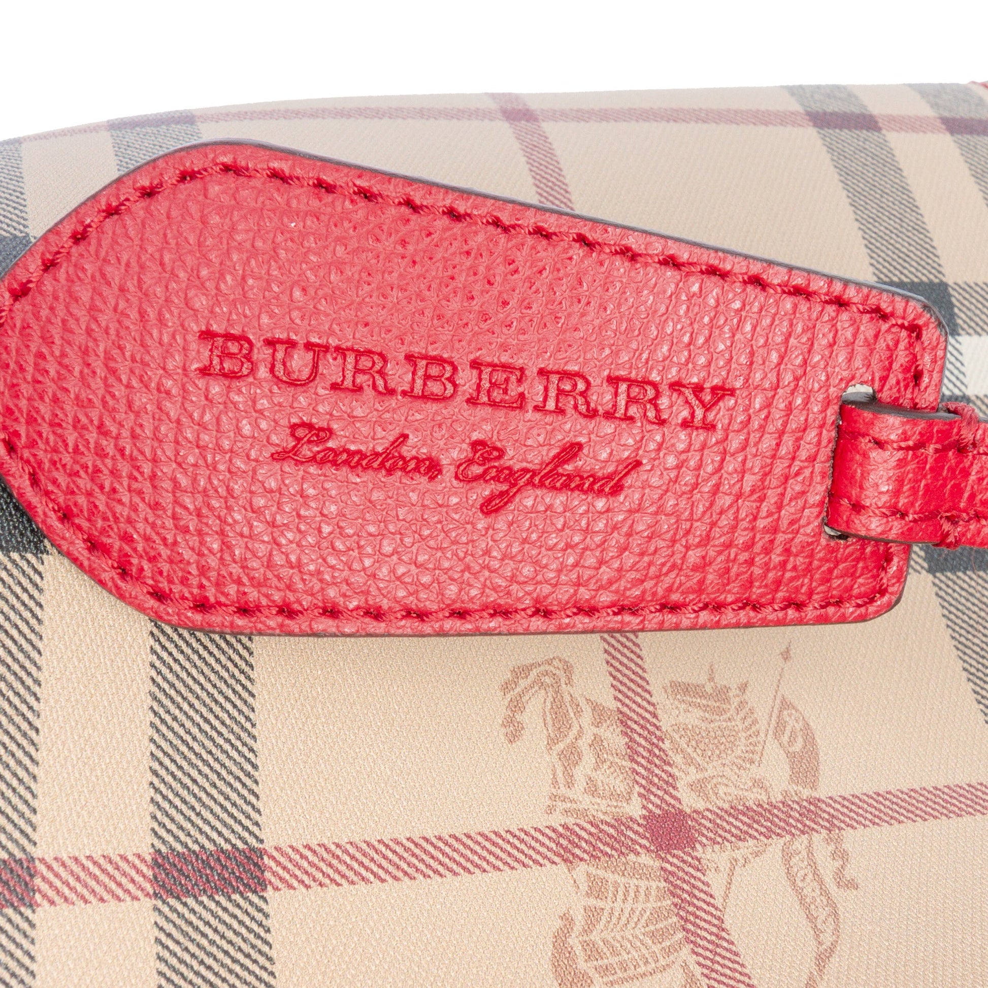 Burberry Haymarket Check Coated Canvas Lorne Bucket Bag