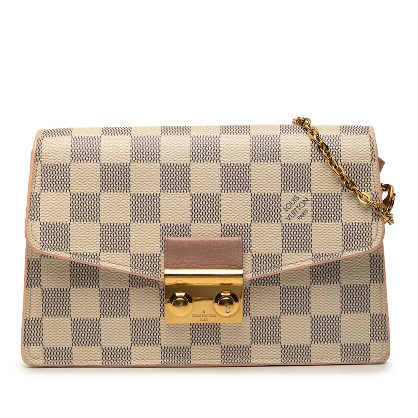Louis Vuitton Damier Azur Croisette Wallet on Chain