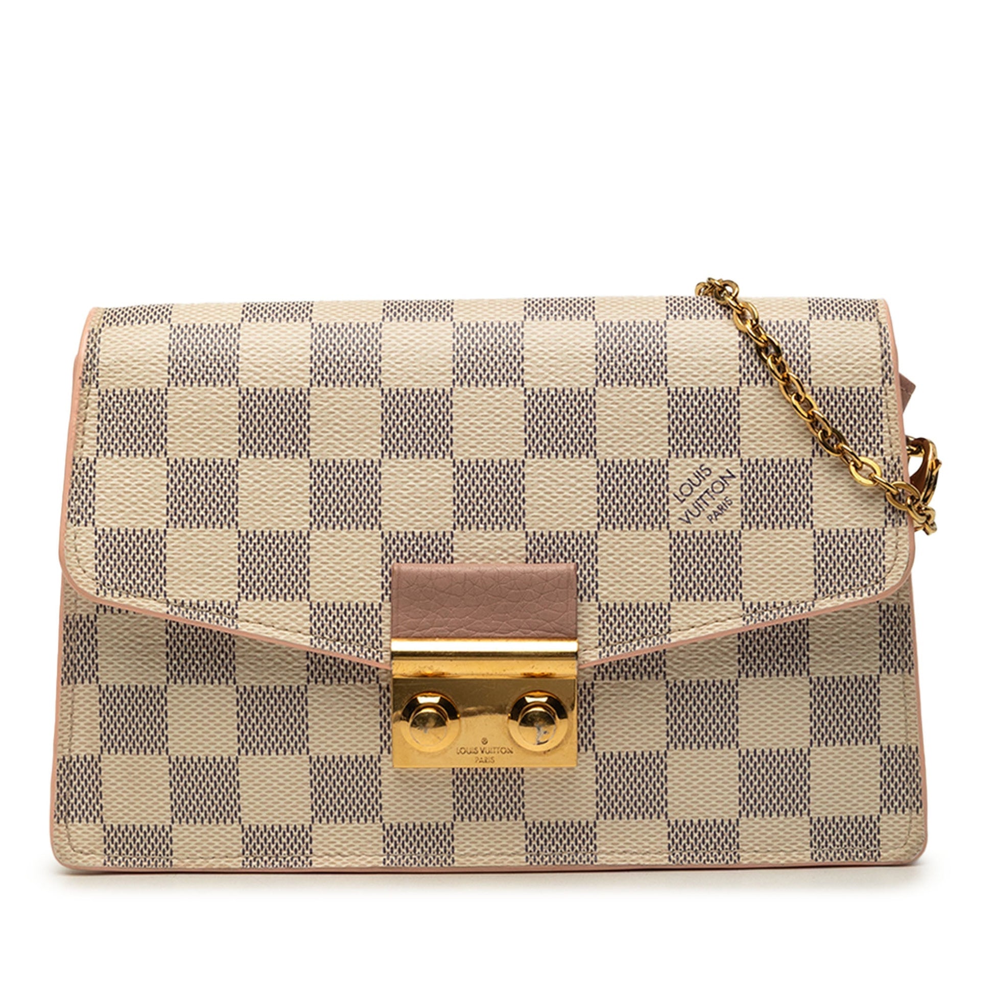 Louis Vuitton Damier Azur Croisette Wallet on Chain