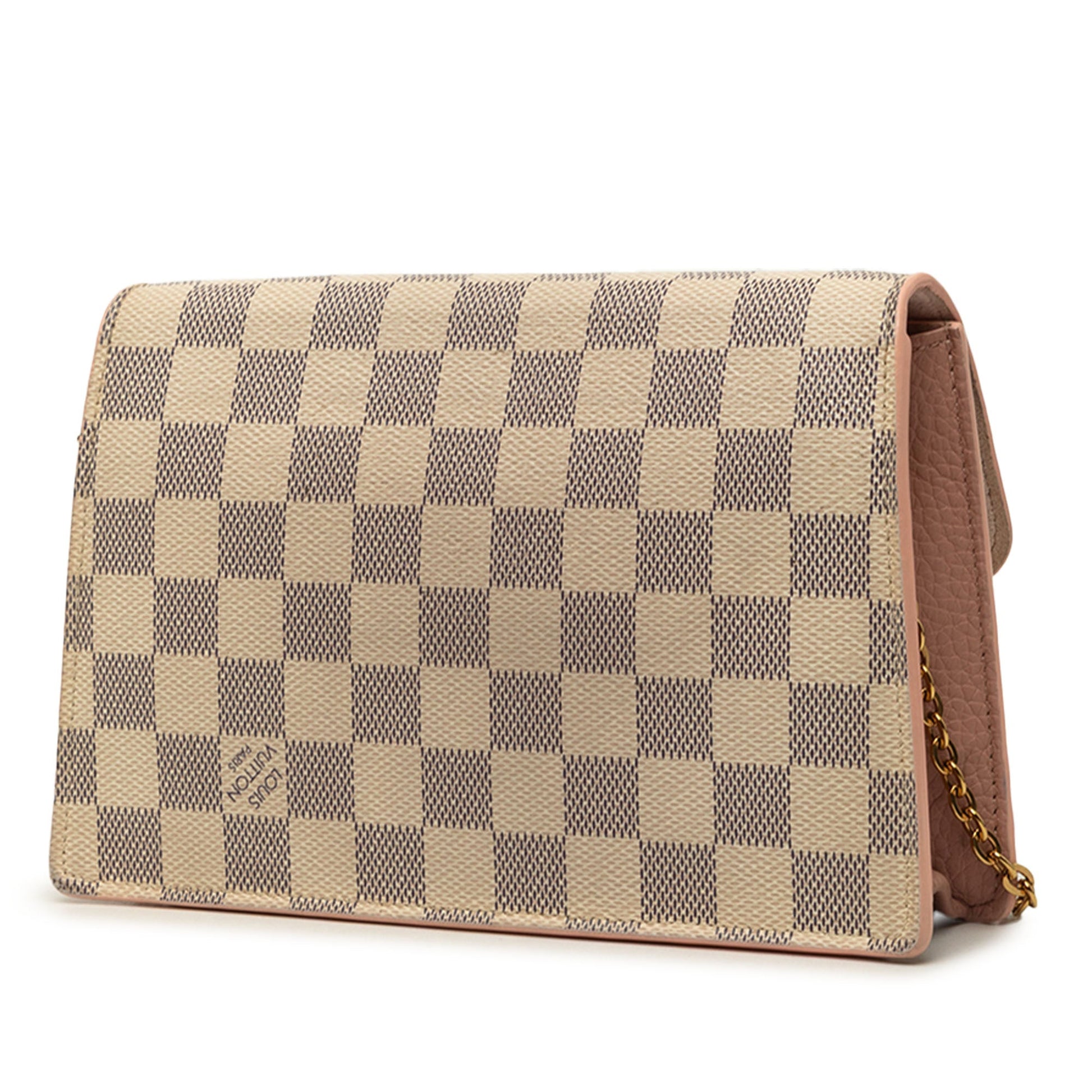 Louis Vuitton Damier Azur Croisette Wallet on Chain