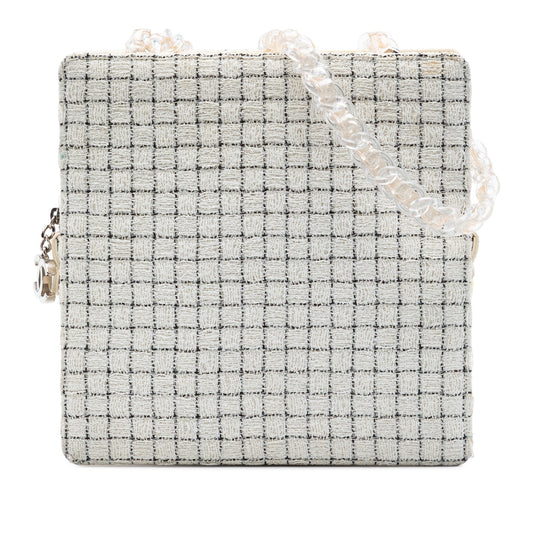 Chanel Tweed and Resin Zipped Shopping Bag