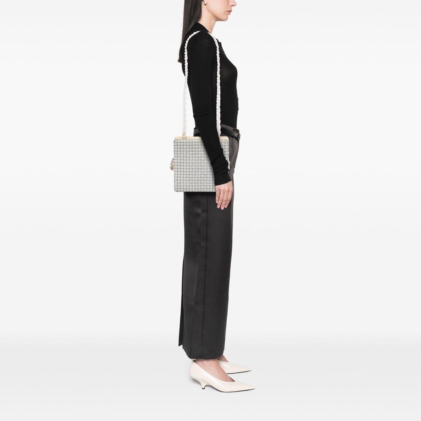 Chanel Tweed and Resin Zipped Shopping Bag