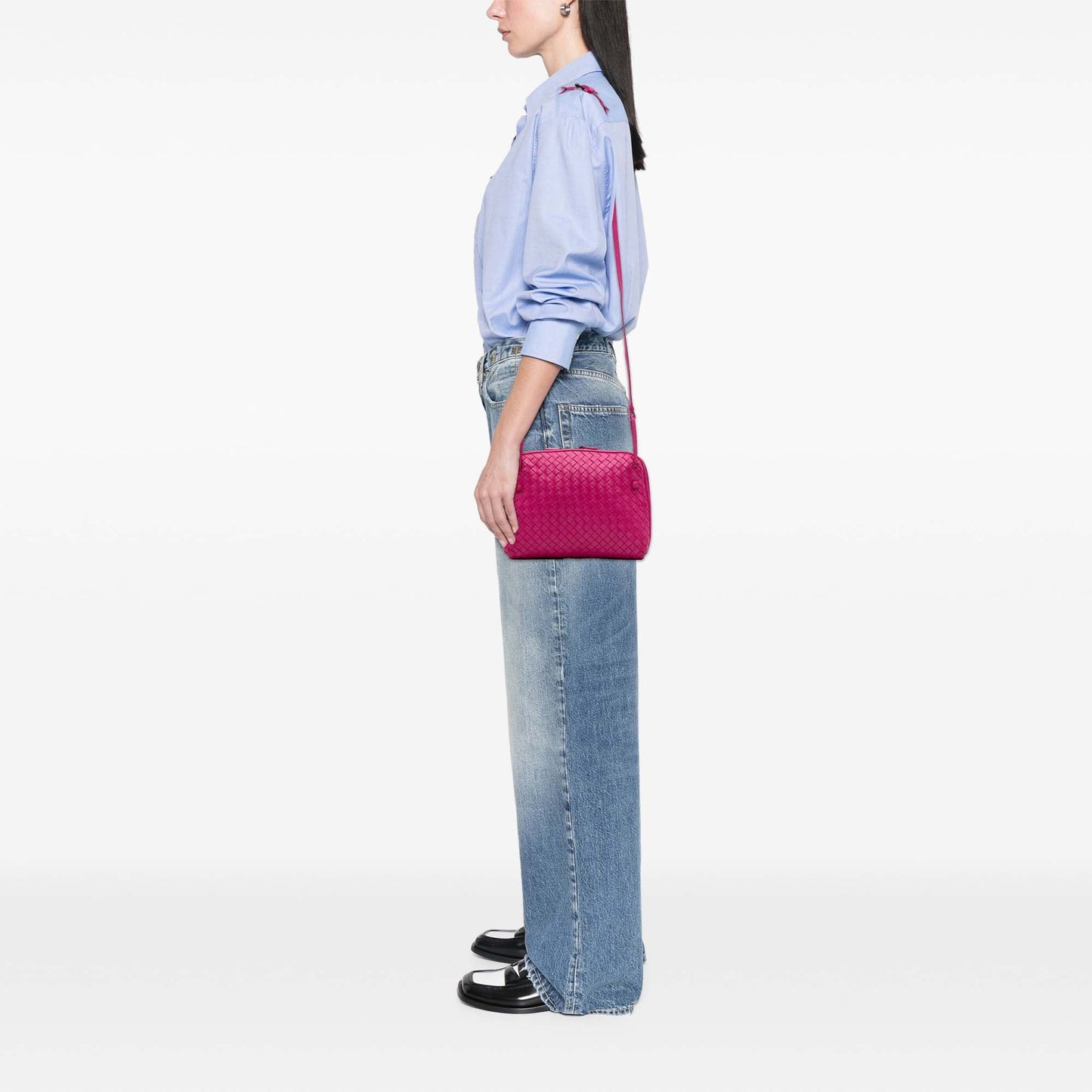 Bottega Veneta Nappa Intrecciato Nodini Crossbody