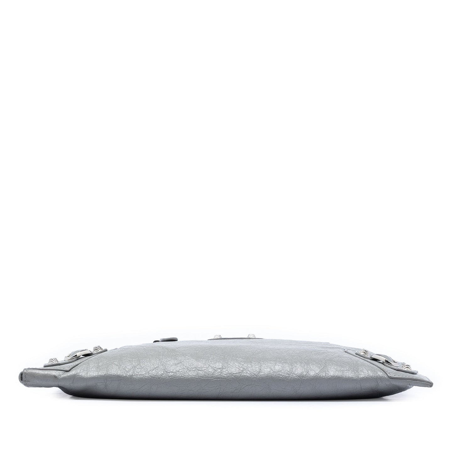 Balenciaga Lambskin Motocross Giant 12 Zip Around Flat Clutch