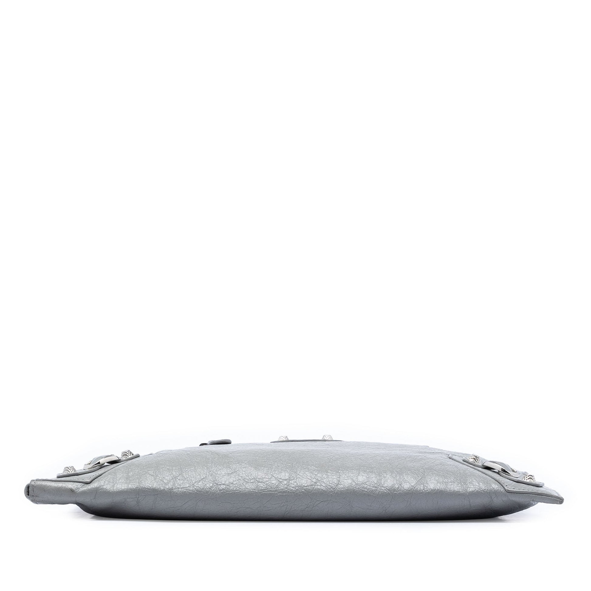 Balenciaga Lambskin Motocross Giant 12 Zip Around Flat Clutch